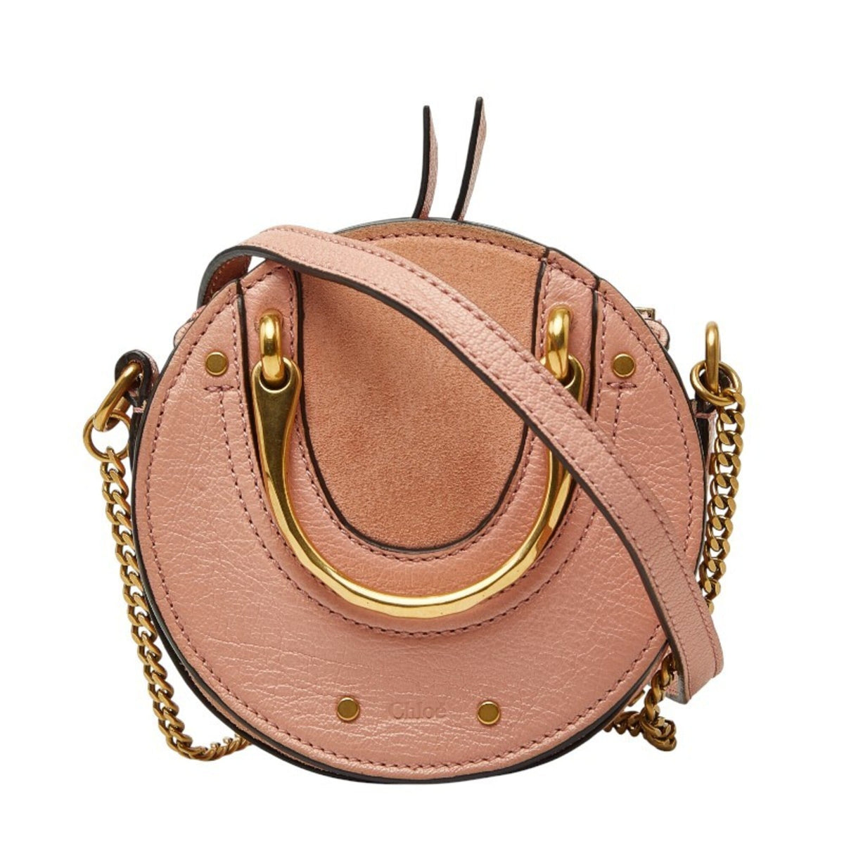 Chloé Pink Leather Handbag Shoulder Bag (Pre-Owned)