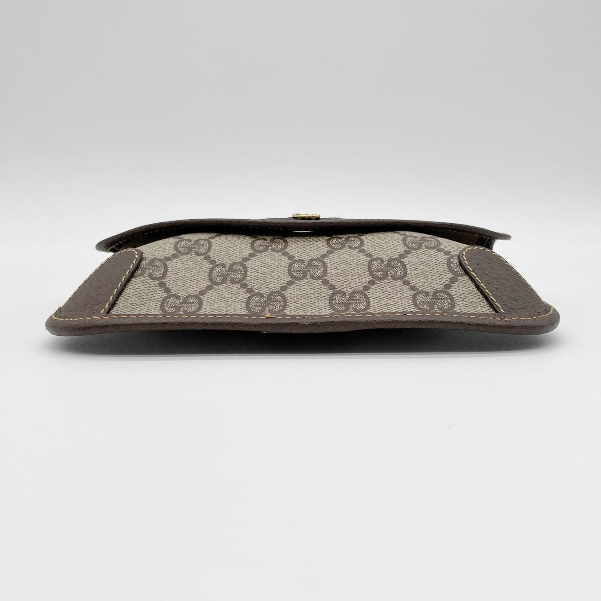 Gucci Brown Pvc Leather Pouch (Pre-Owned)