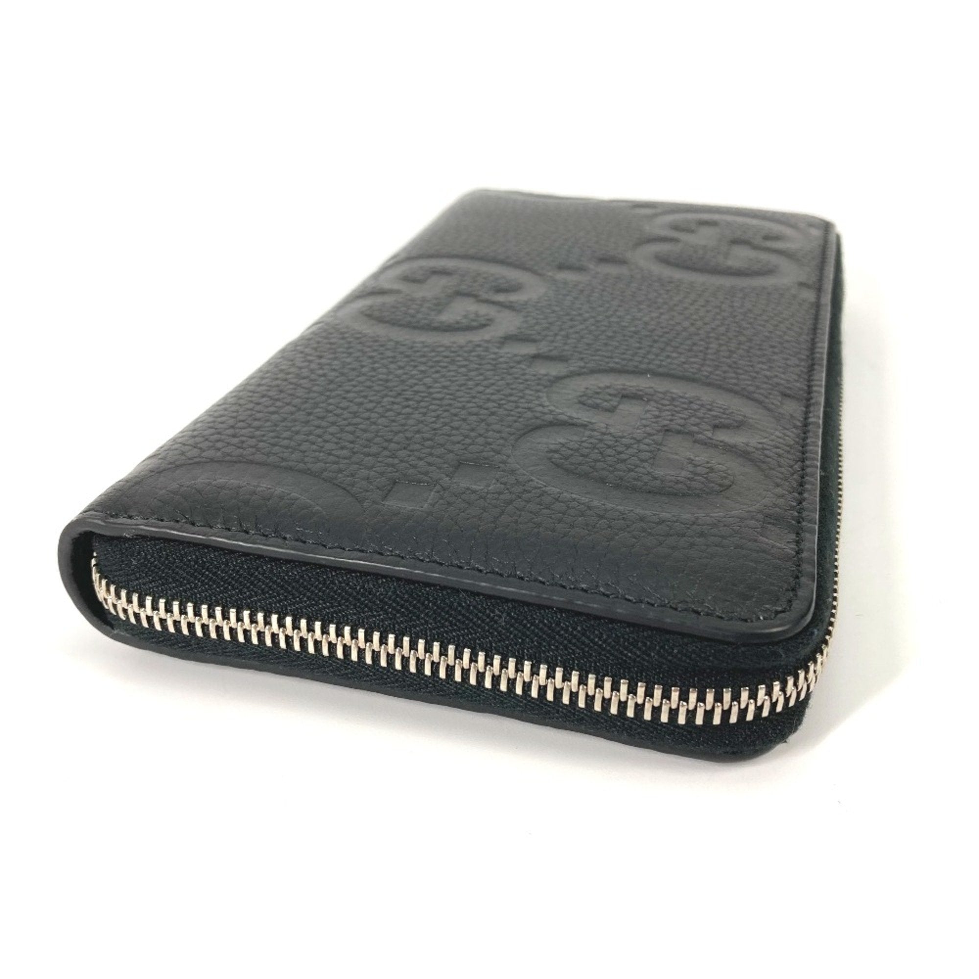 Gucci Black Leather Long Wallet (Bi-Fold) (Pre-Owned)