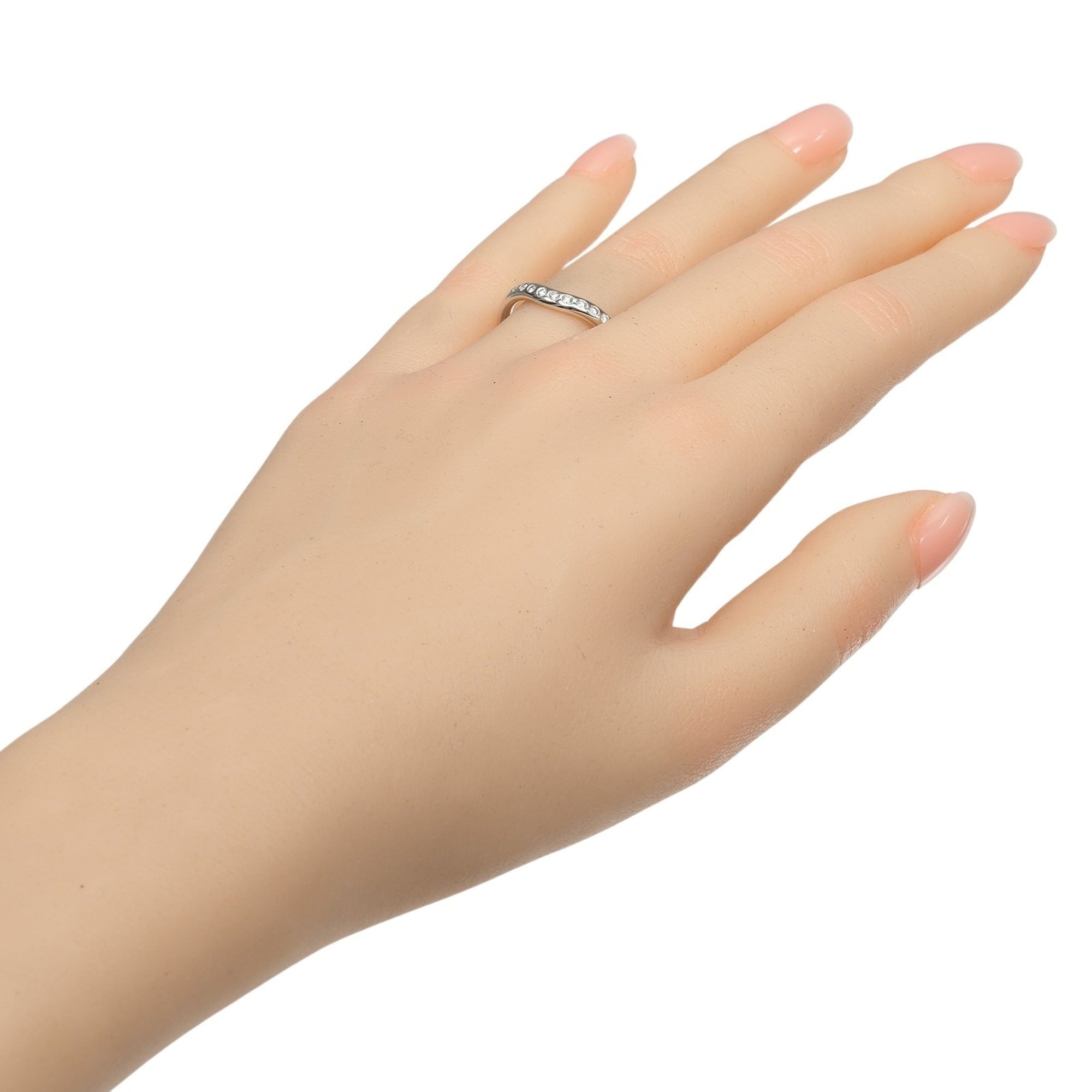 Tiffany Platinum Platinum 950 Band Ring (Pre-Owned)