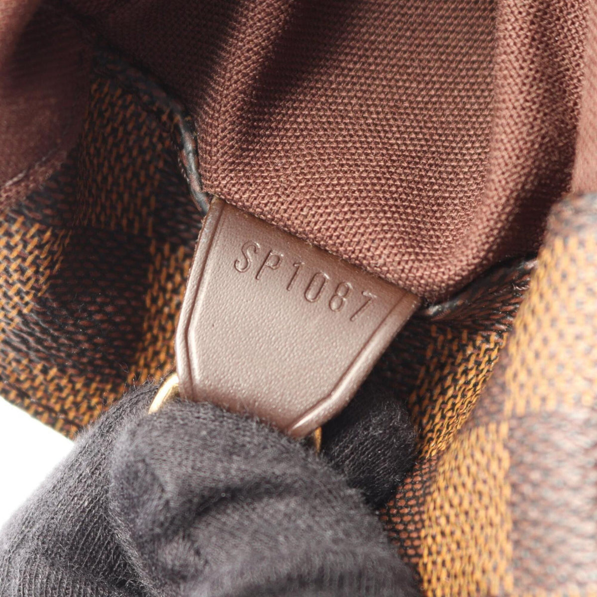Louis Vuitton Brown Damier Canvas Coated Canvas Leather Handbag Shoulder Bag (Pre-Owned)