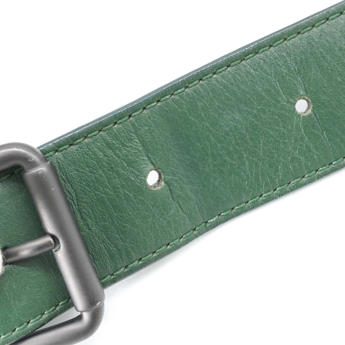 Bottega Veneta Intrecciato Green Intrecciato Shoulder Bag (Pre-Owned)