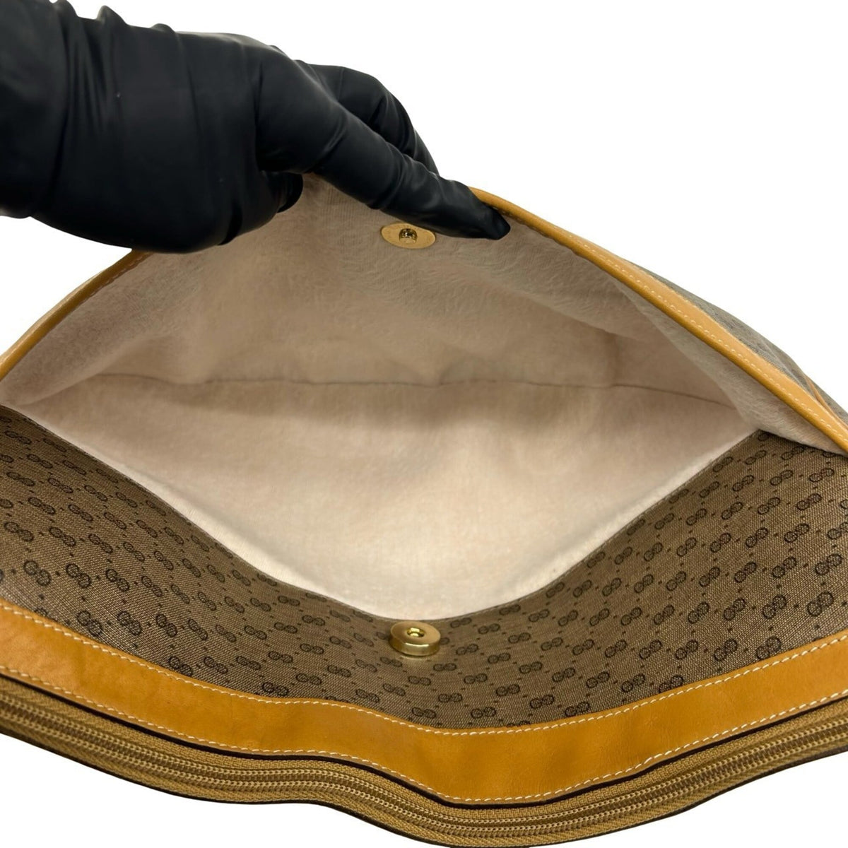 Gucci Brown Pvc Leather Pochette Shoulder Bag (Pre-Owned)