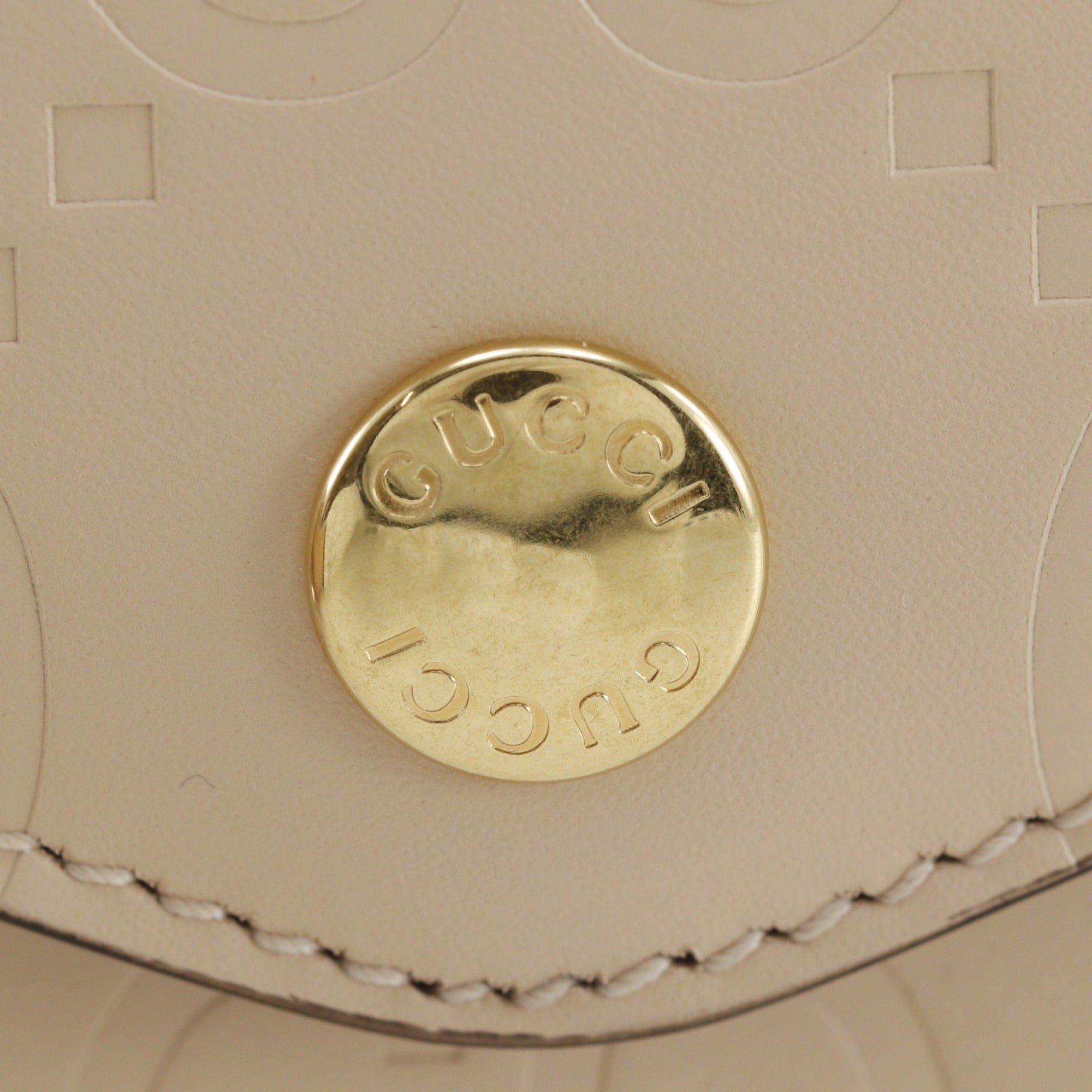 Gucci Beige Leather Shoulder Bag (Pre-Owned)