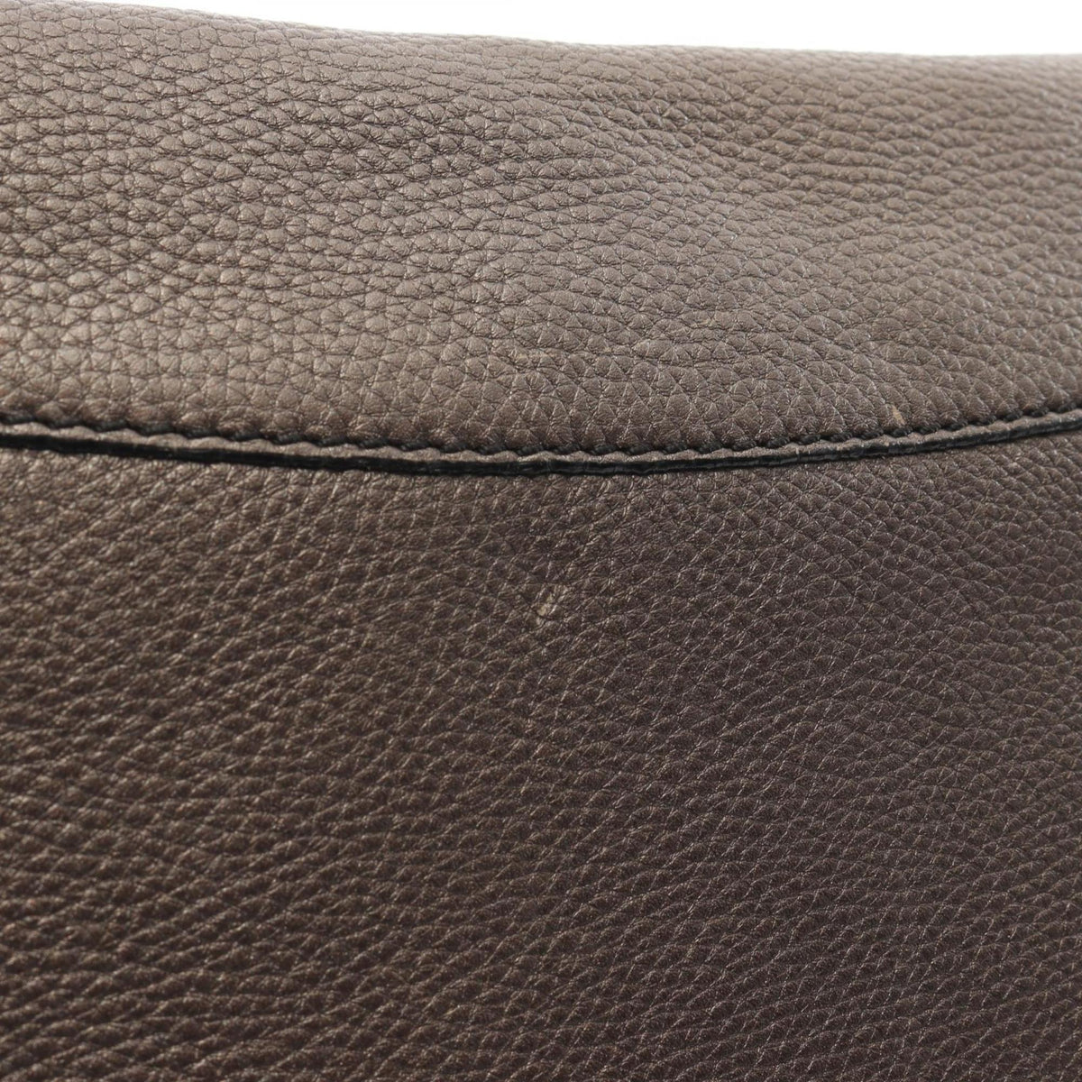 Celine Brown Leather Handbag Messenger Bag Shoulder Bag (Pre-Owned)