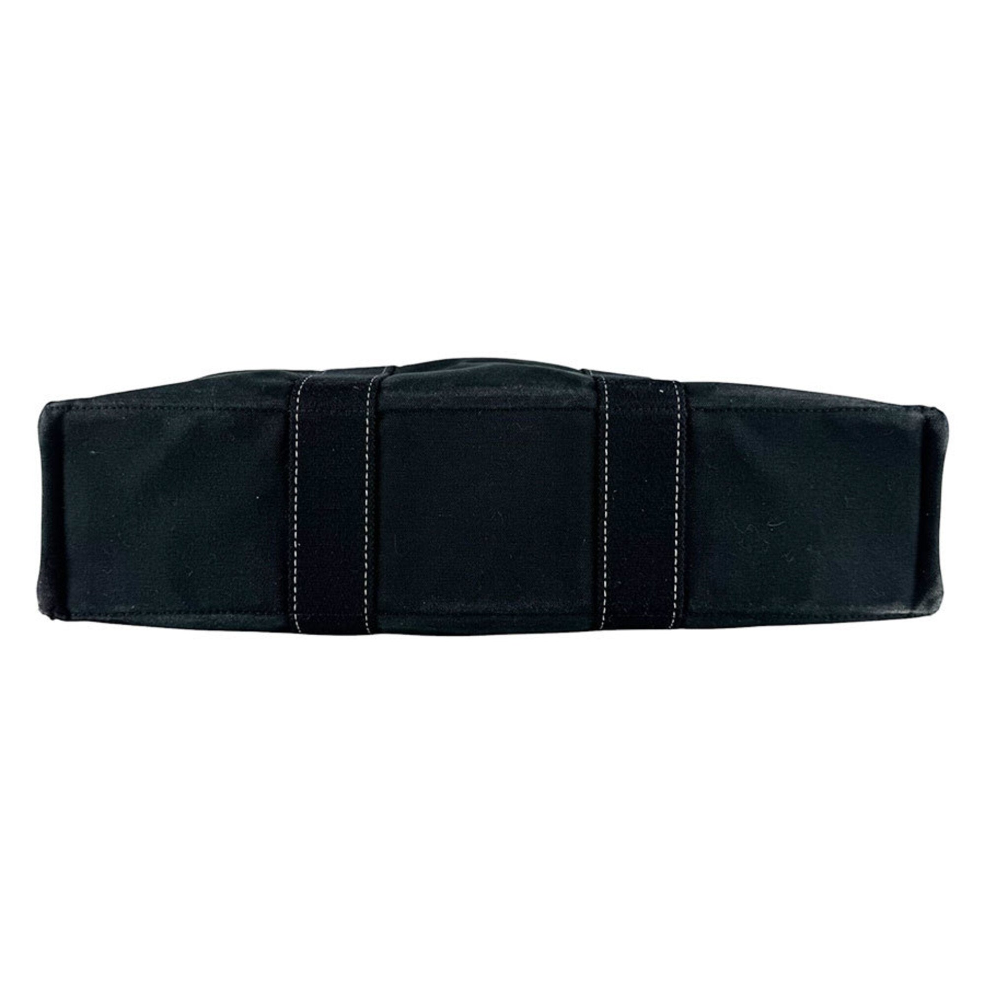 Hermes Black Canvas Handbag (Pre-Owned)