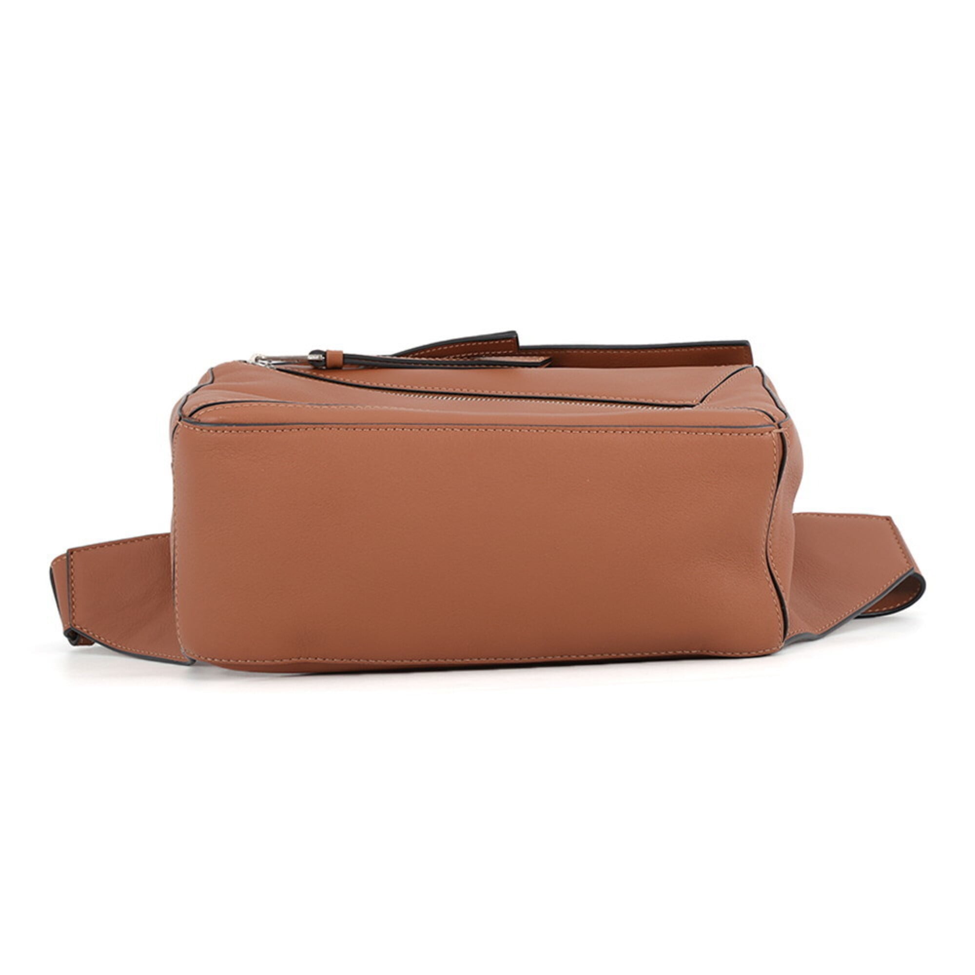 Loewe Puzzle Brown Leather Handbag Sling Bag (Pre-Owned)