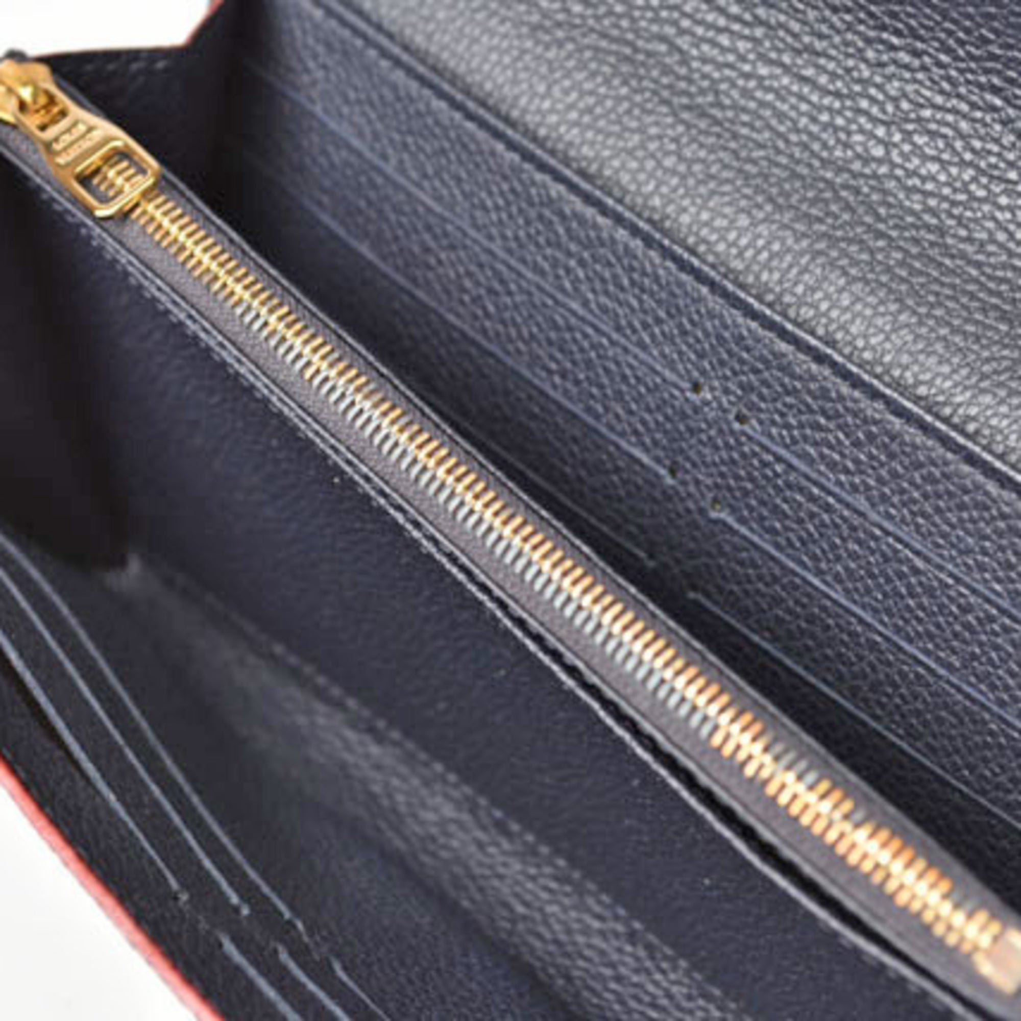 Louis Vuitton Rouge Monogram Empreinte Long Wallet (Bi-Fold) (Pre-Owned)