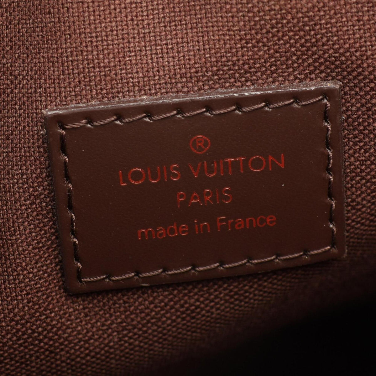 Louis Vuitton Brown Ebene Coated Canvas Leather Handbag Shoulder Bag (Pre-Owned)