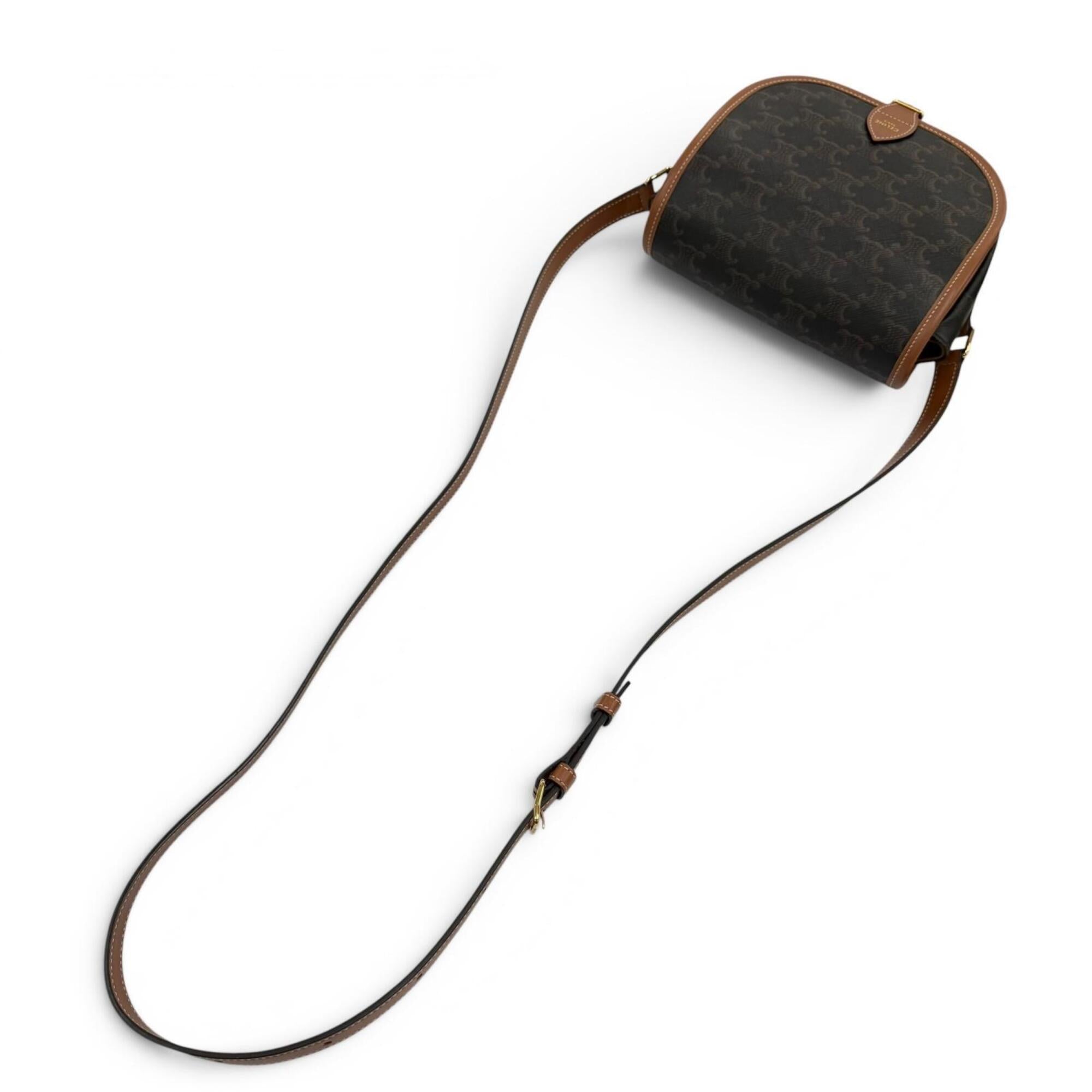 Celine Canvas Shoulder Bag (Pre-Owned)
