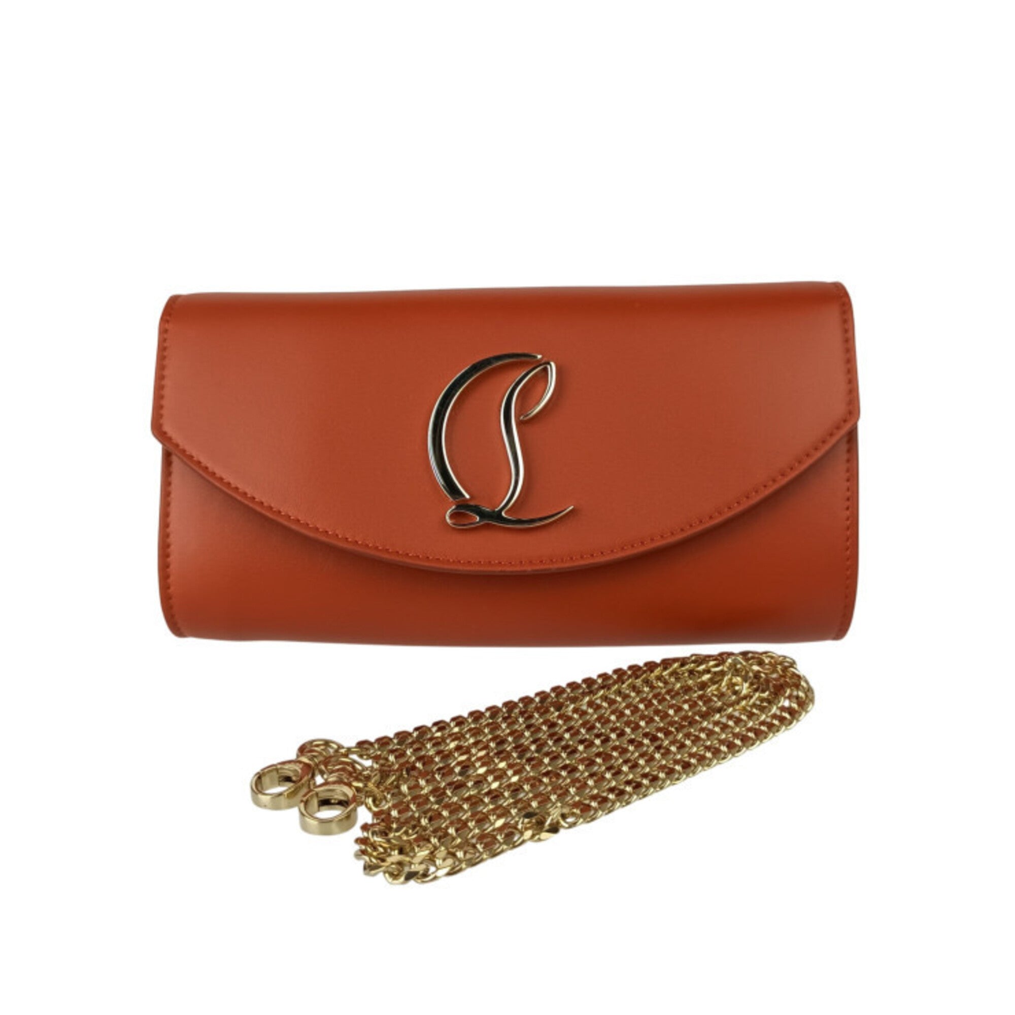 Christian Louboutin Orange Leather Shoulder Bag (Pre-Owned)
