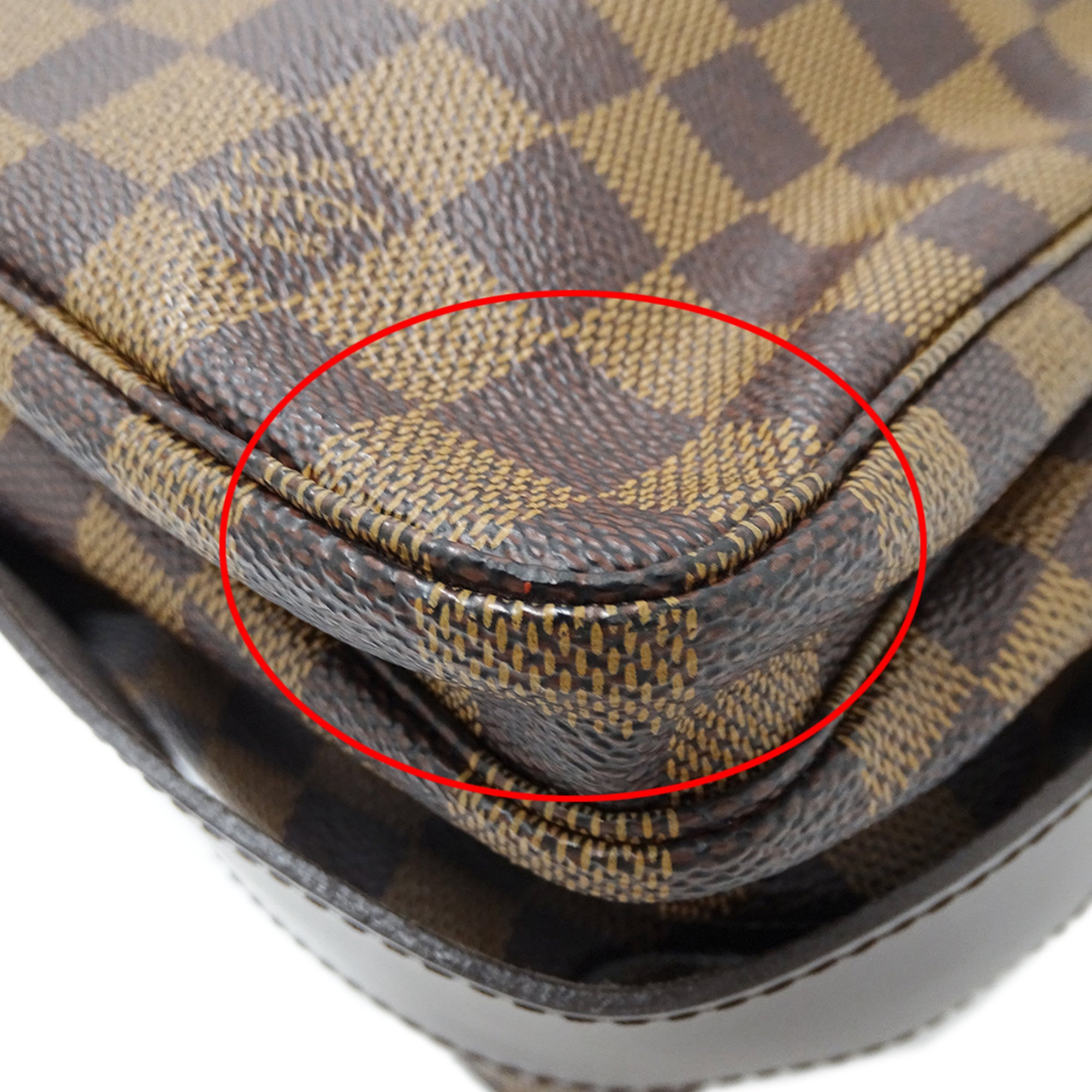 Louis Vuitton Brown Damier Canvas Damier Canvas Handbag Shoulder Bag (Pre-Owned)