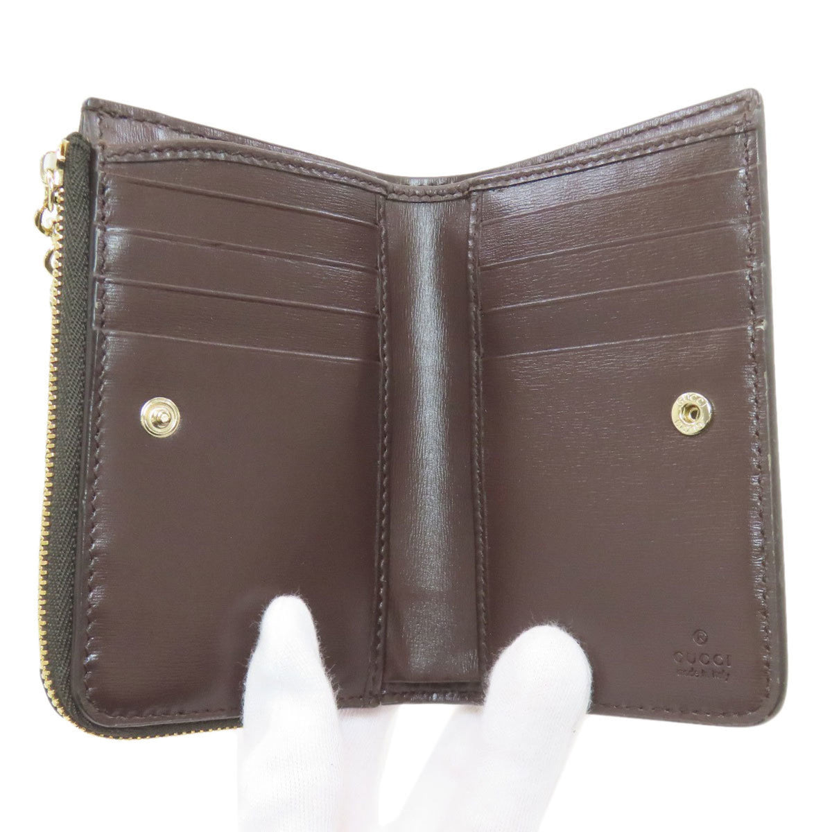 Gucci Brown Canvas Wallet (Bi-Fold) (Pre-Owned)