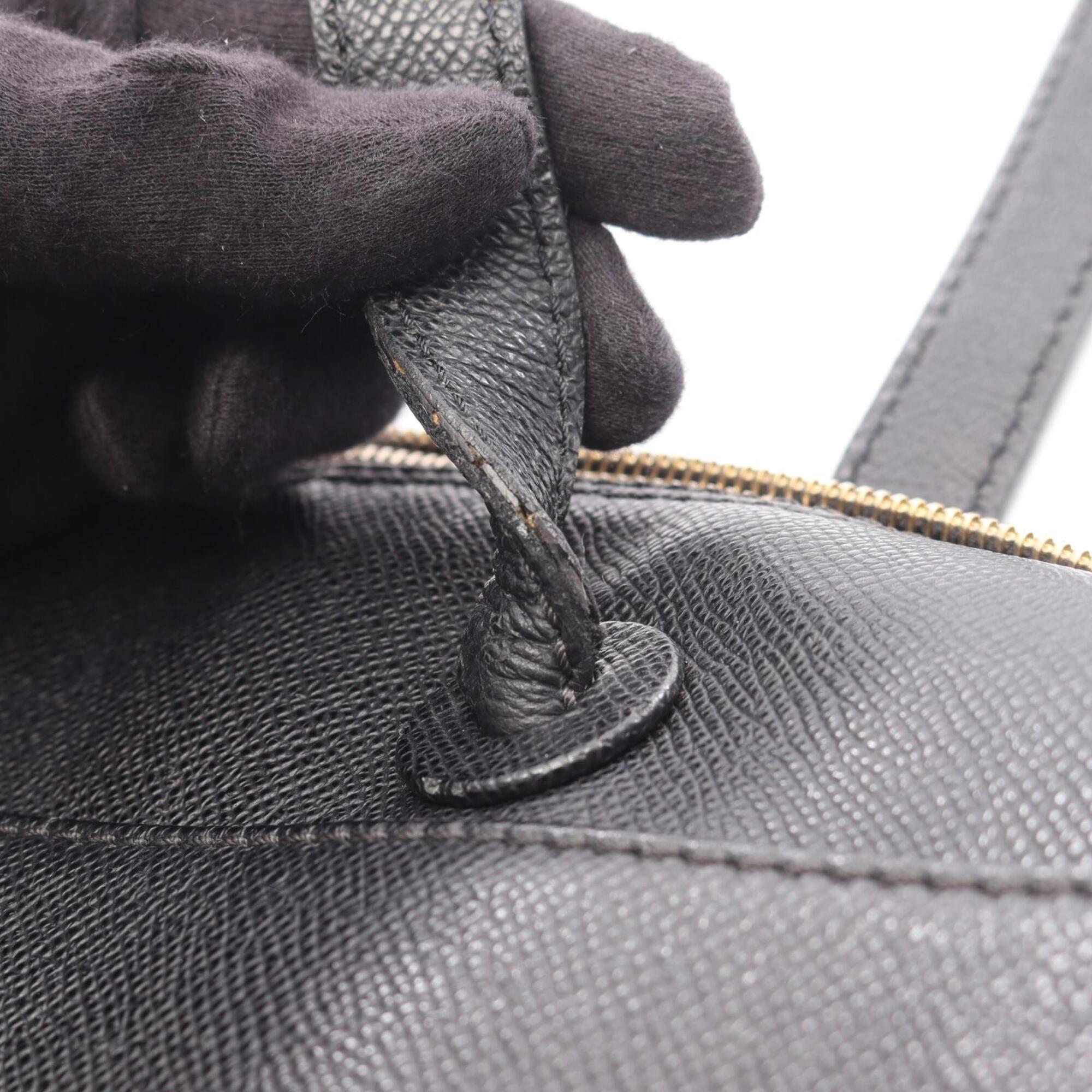 Chanel Black Grained Calfskin Handbag Tote Bag (Pre-Owned)