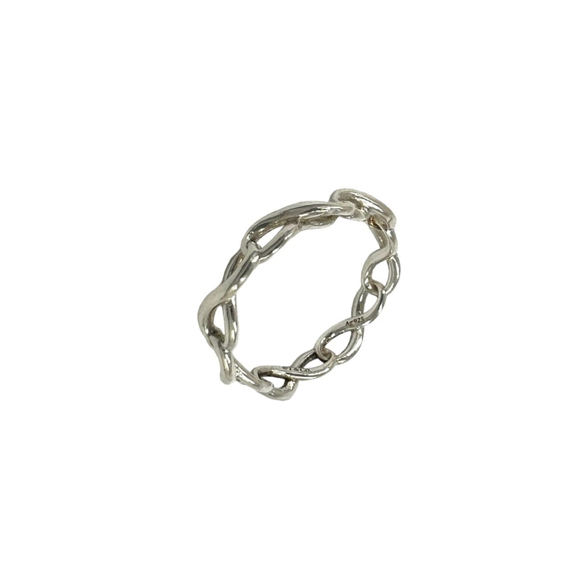 Tiffany Silver Silver 925 Band Ring (Pre-Owned)
