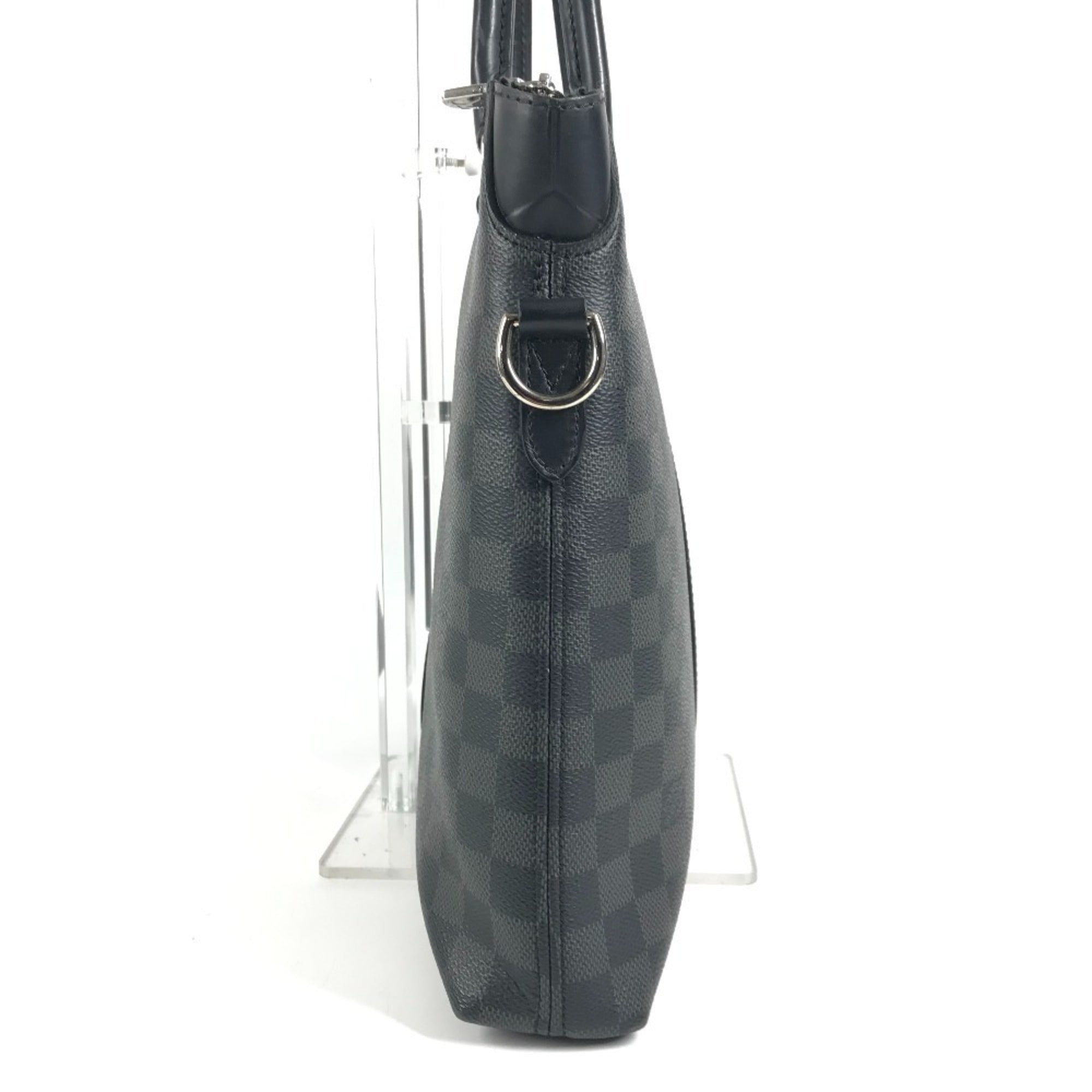 Louis Vuitton Black Damier Graphite Canvas Handbag Tote Bag (Pre-Owned)