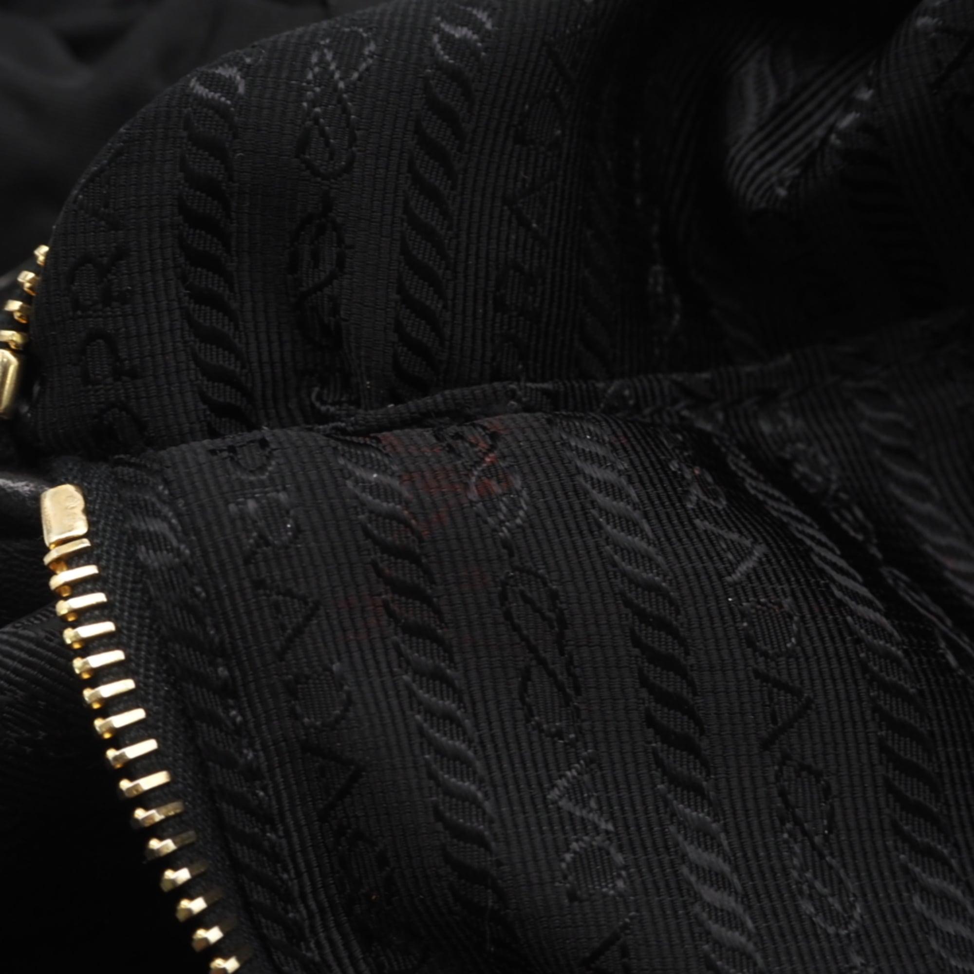 Prada Black Nylon Leather Plastic Handbag (Pre-Owned)