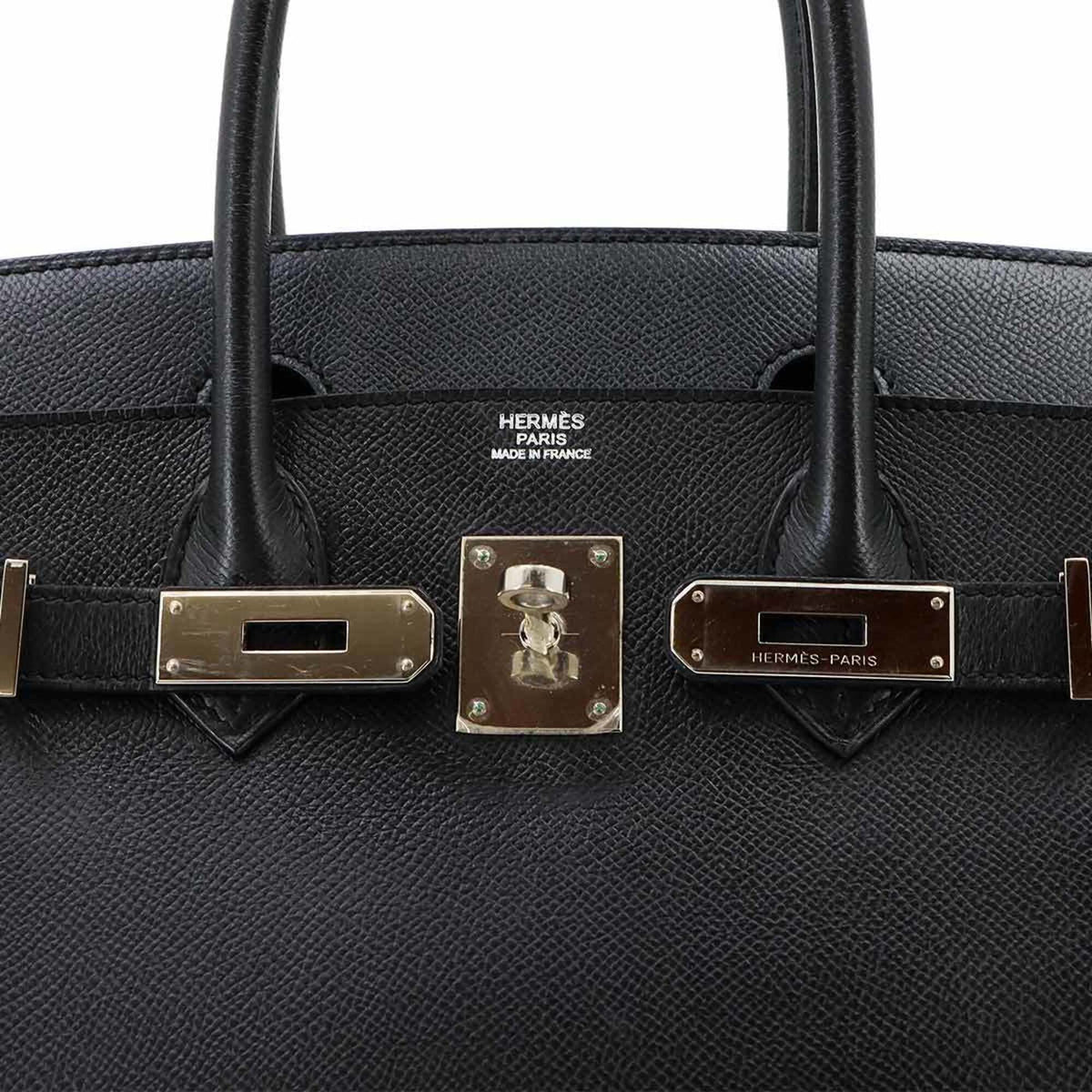 Hermes Birkin Black Epsom Leather Handbag (Pre-Owned)