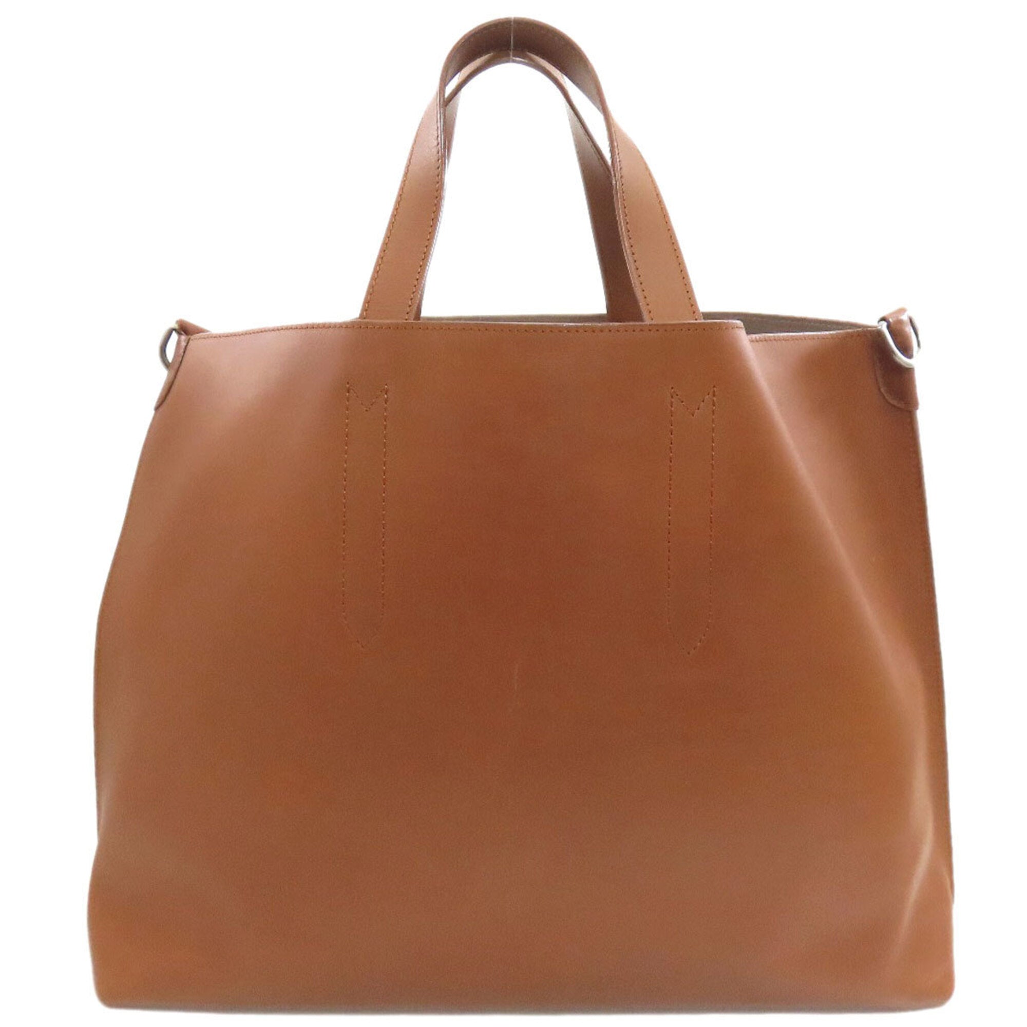 Louis Vuitton Brown Leather Tote Bag (Pre-Owned)