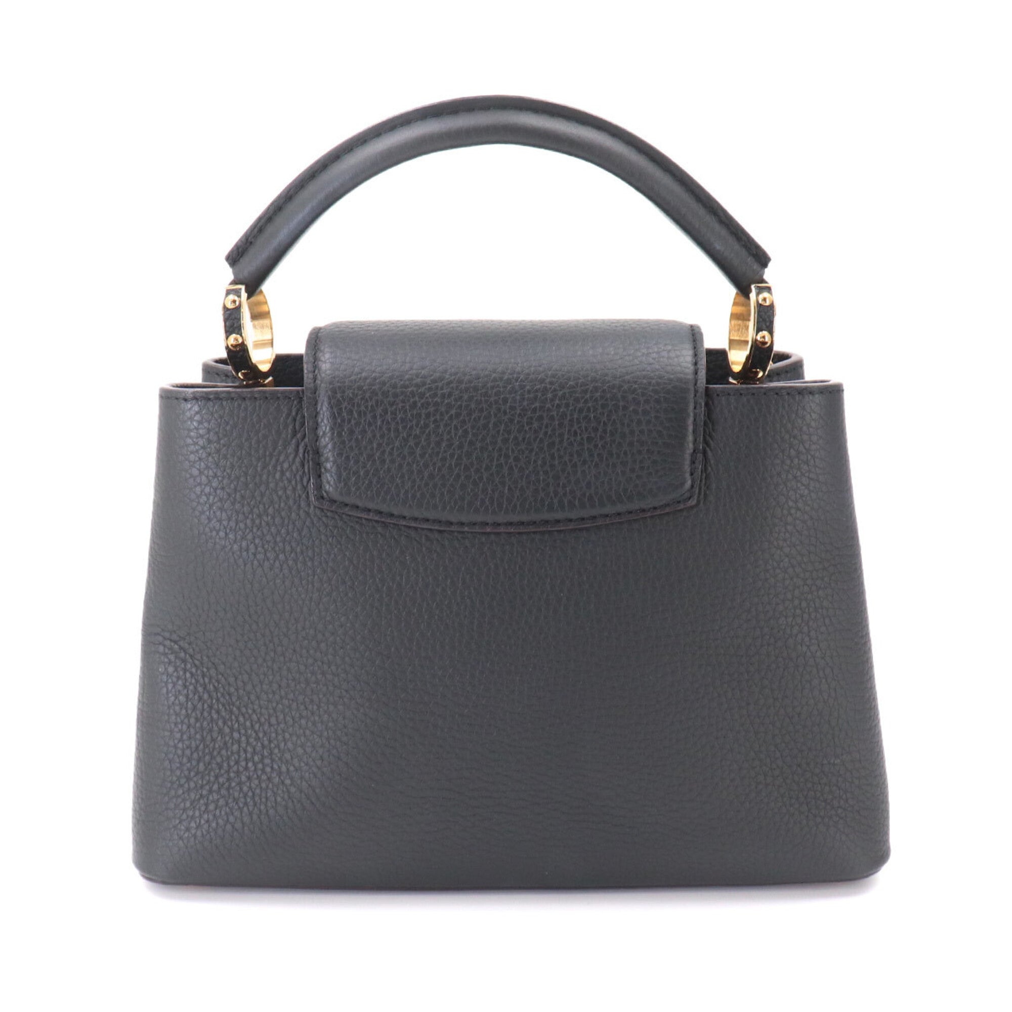 Louis Vuitton Black Leather Handbag (Pre-Owned)