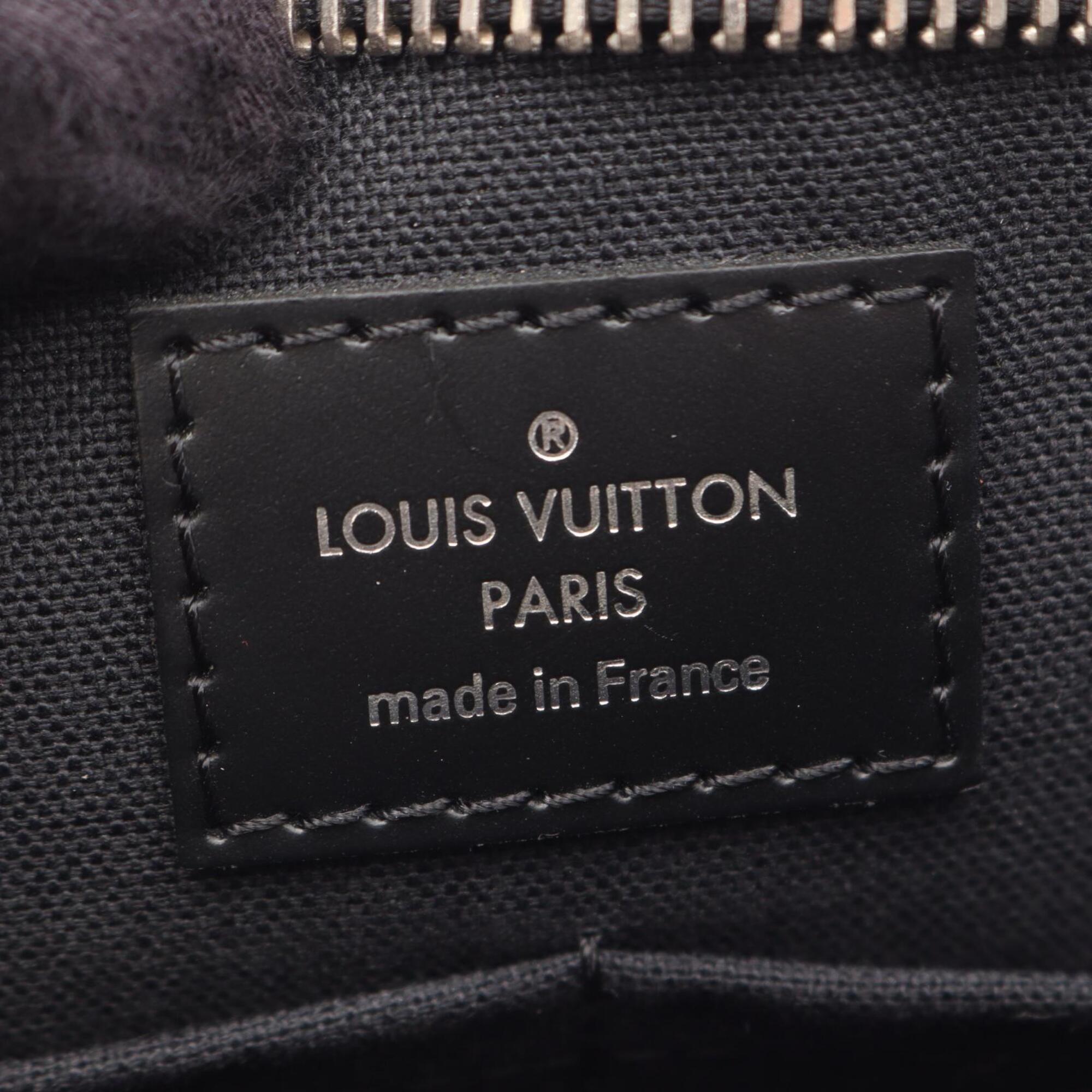 Louis Vuitton Black Coated Canvas Pvc Damier Graphite Leather Handbag Shoulder Bag (Pre-Owned)