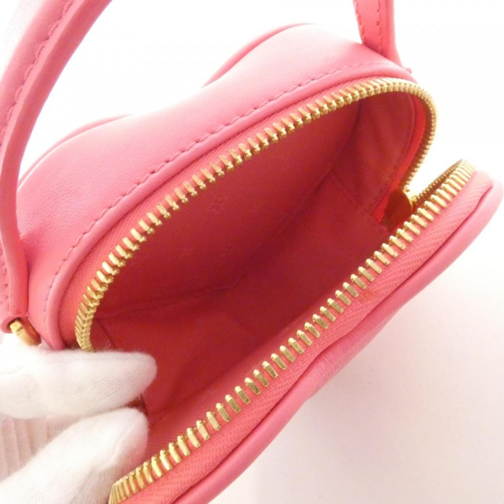 Louis Vuitton Pink Leather Handbag Pouch (Pre-Owned)