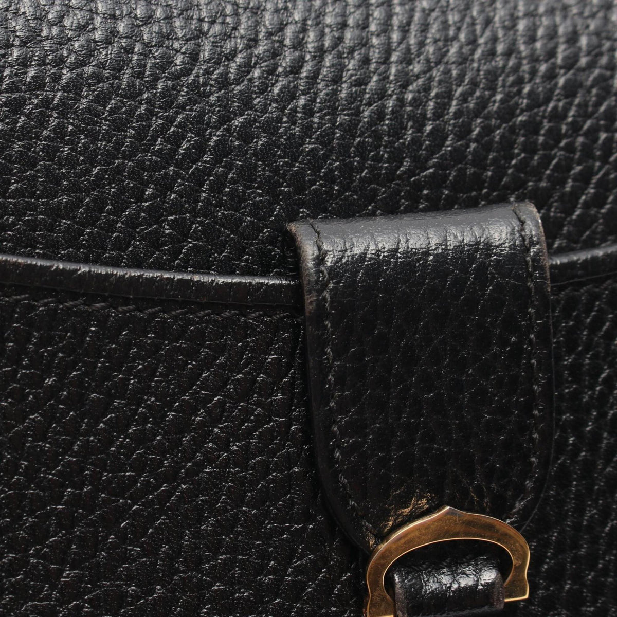 Cartier Black Leather Handbag Shoulder Bag (Pre-Owned)