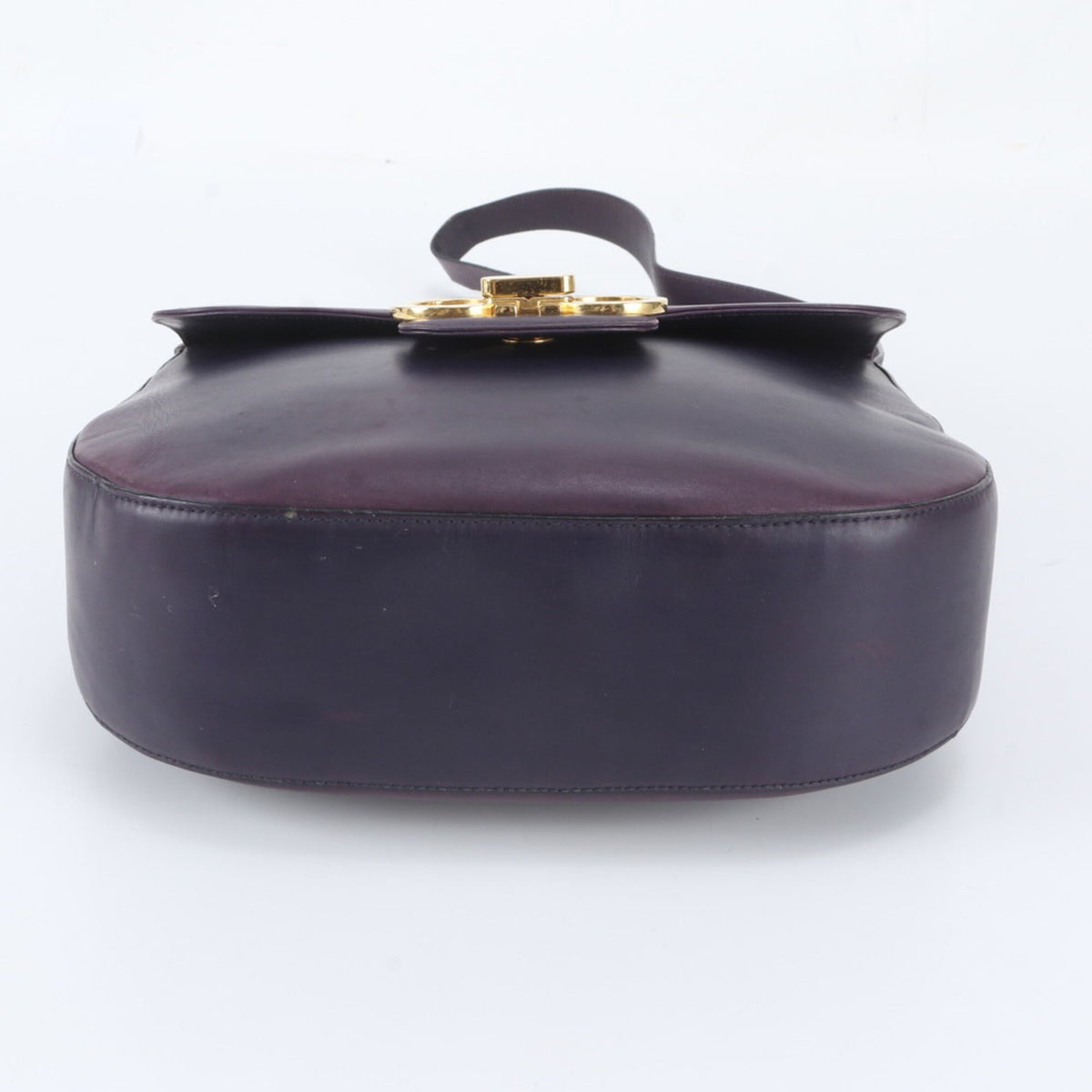 Salvatore Ferragamo Purple Leather Crossbody Bag Shoulder Bag (Pre-Owned)