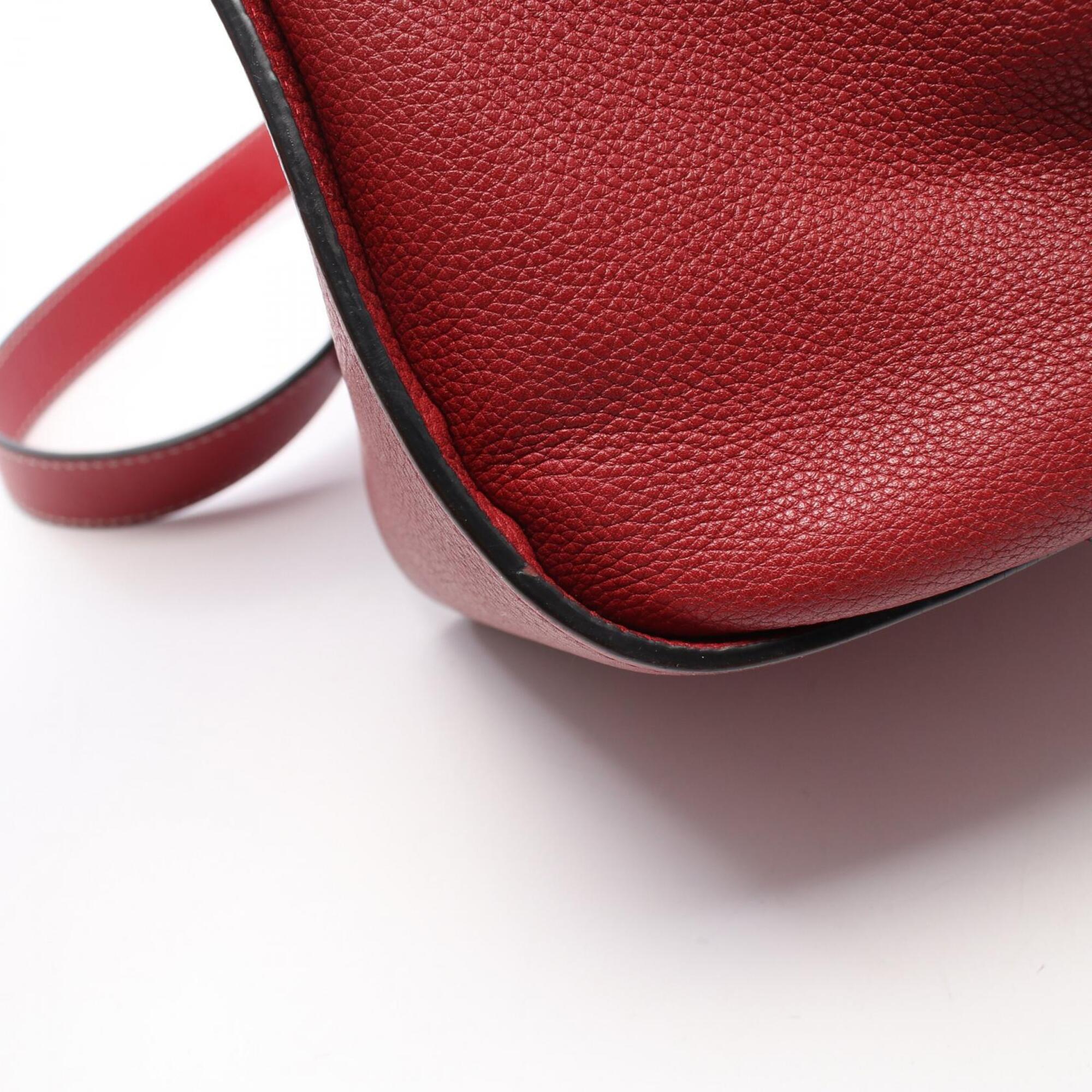 Loewe Hammock Red Color Leather Handbag (Pre-Owned)