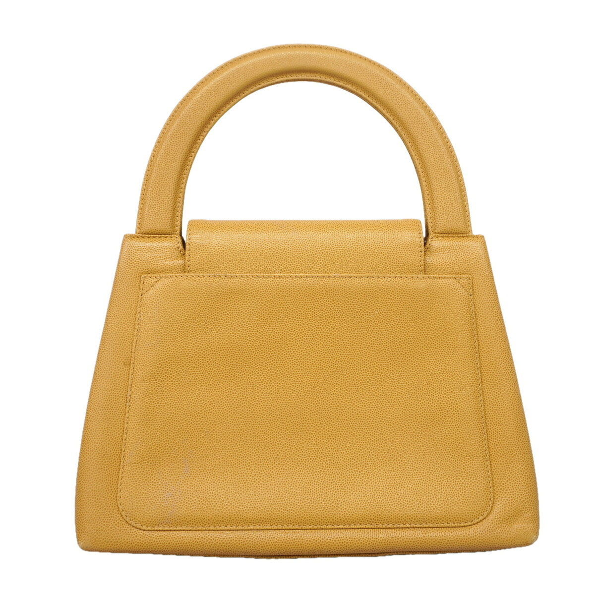 Chanel Beige Grained Calfskin Handbag (Pre-Owned)