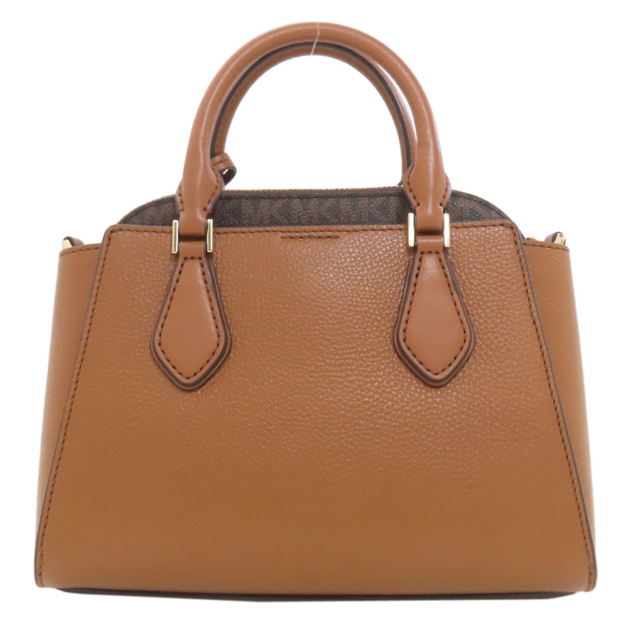Michael Kors Brown Pvc Handbag Pouch (Pre-Owned)