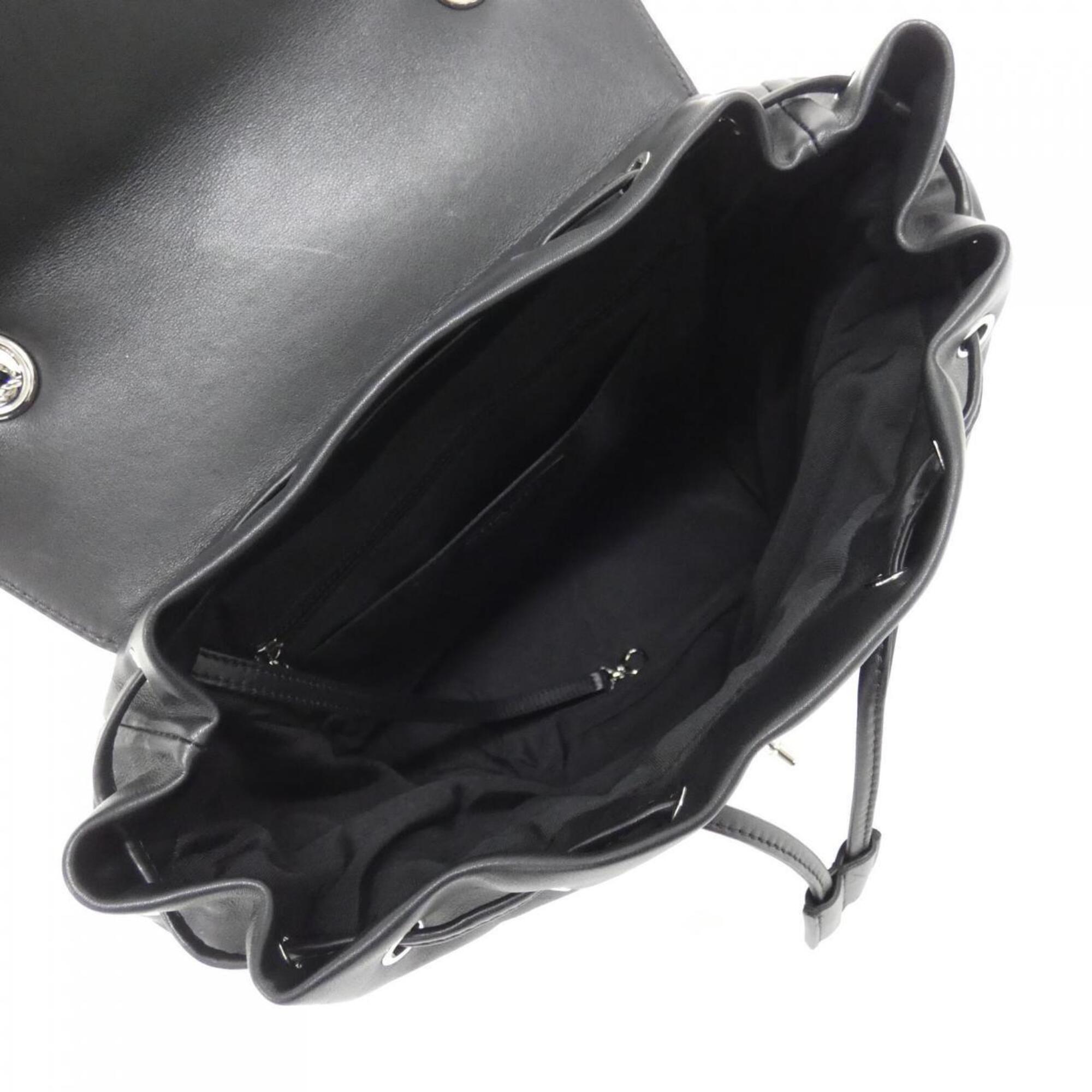 Chanel Black Leather Backpack (Pre-Owned)