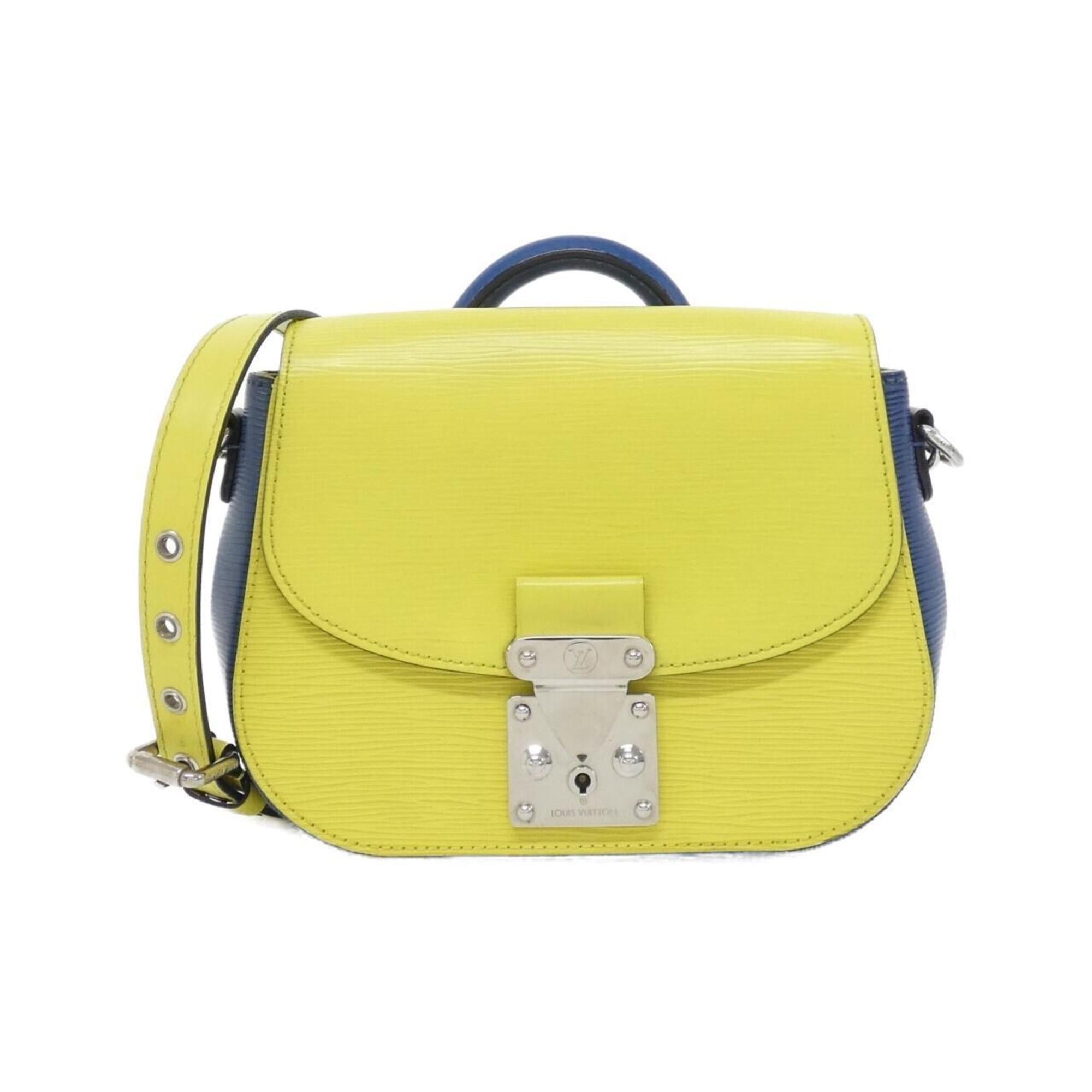 Louis Vuitton Pistache Yellow Leather Handbag (Pre-Owned)