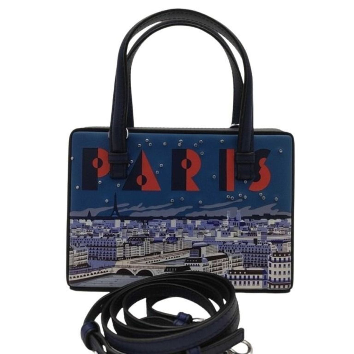 Loewe Blue Leather Handbag (Pre-Owned)