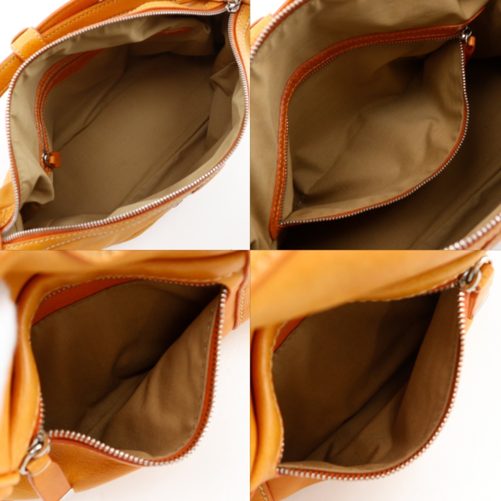 Tod's Orange Leather Shoulder Bag (Pre-Owned)