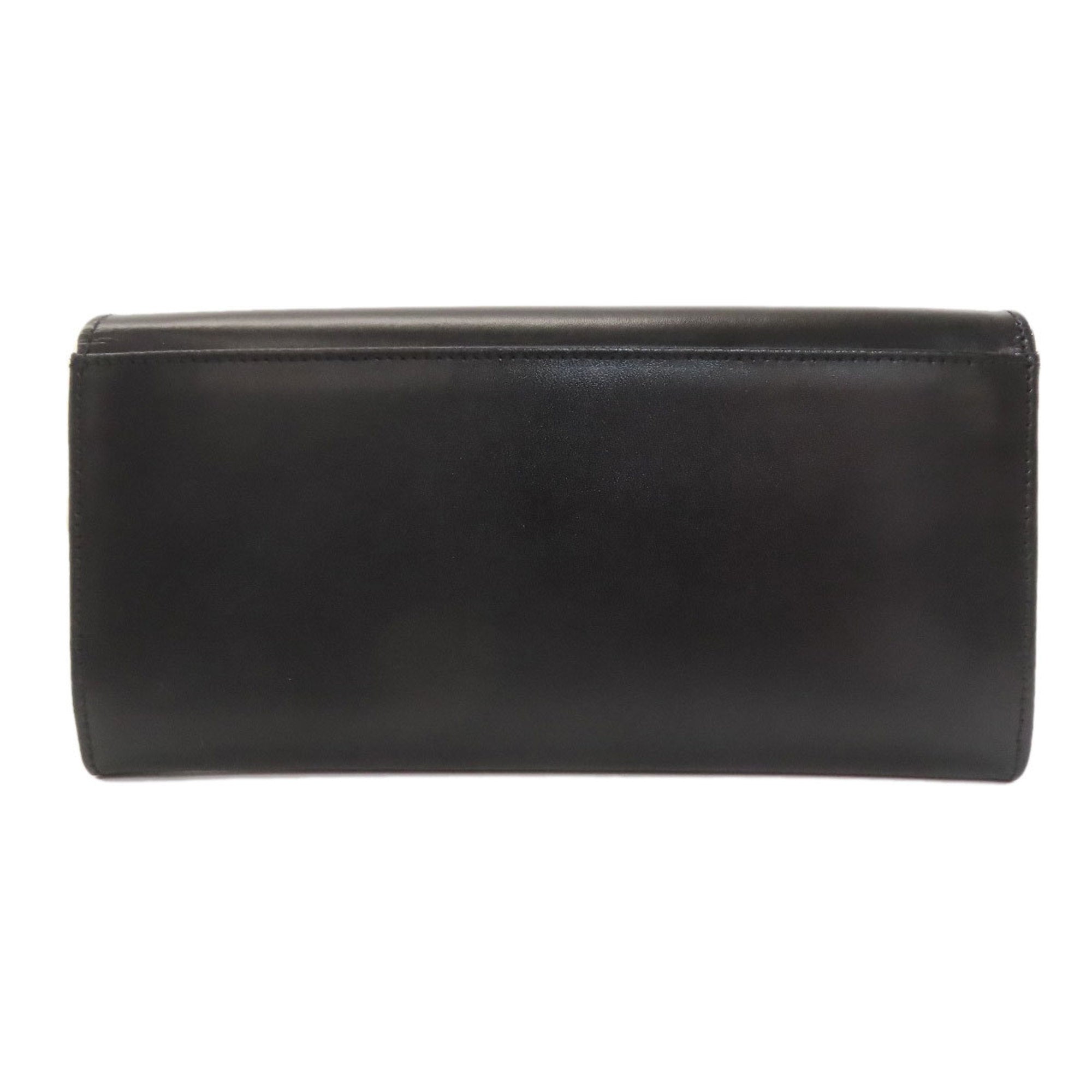 Celine Black Leather Long Wallet (Bi-Fold) (Pre-Owned)