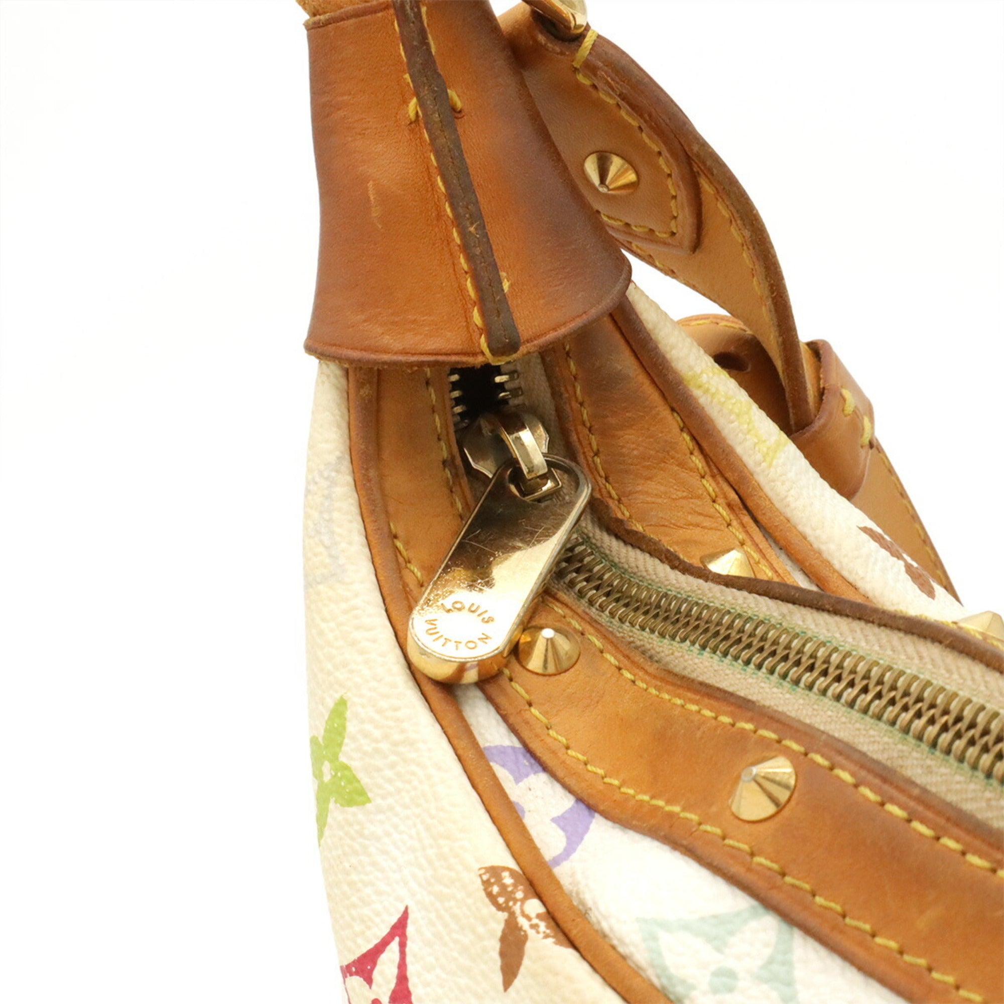 Louis Vuitton Blanc Monogram Multi-Color Yellow Monogram Multicolore Shoulder Bag (Pre-Owned)