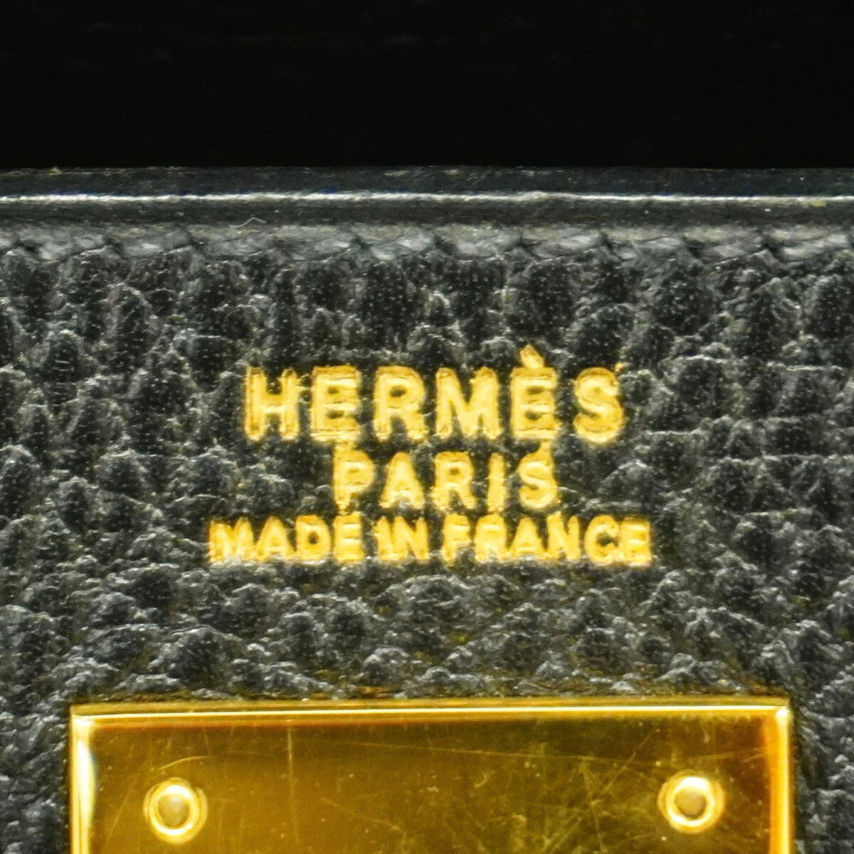 Hermes Black Ardennes Leather Handbag (Pre-Owned)