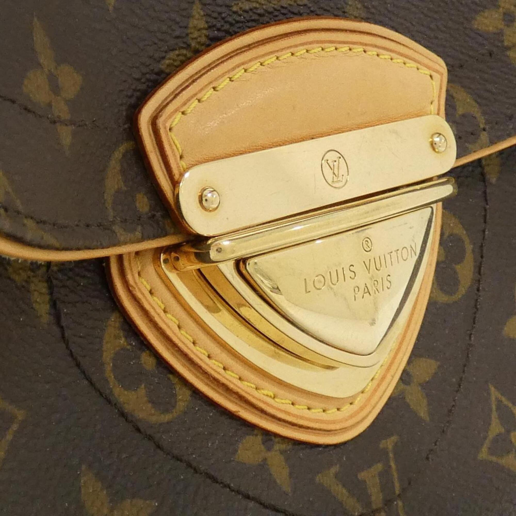 Louis Vuitton Monogram Marron Coated Canvas Shoulder Bag (Pre-Owned)