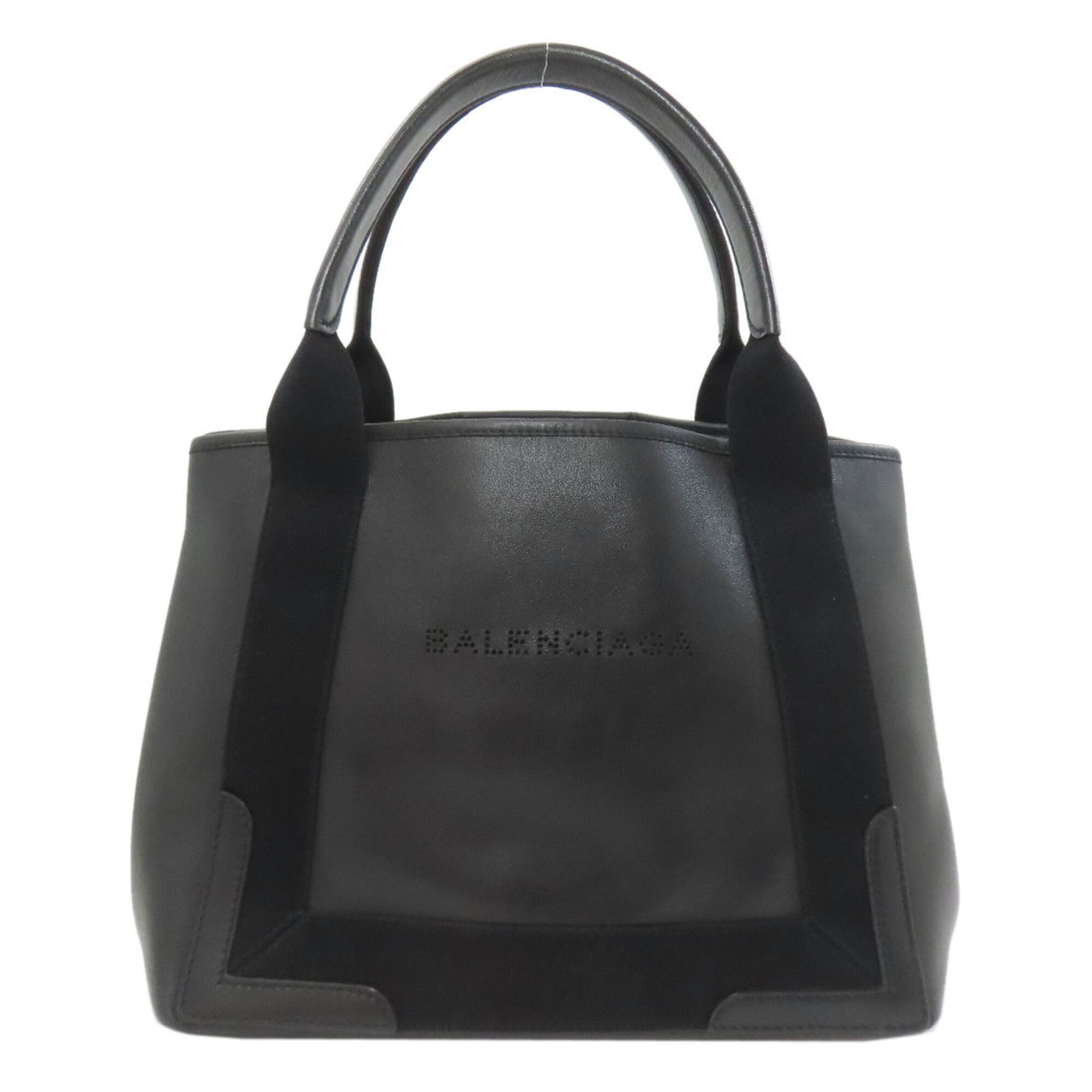 Balenciaga Black Leather Pouch Tote Bag (Pre-Owned)