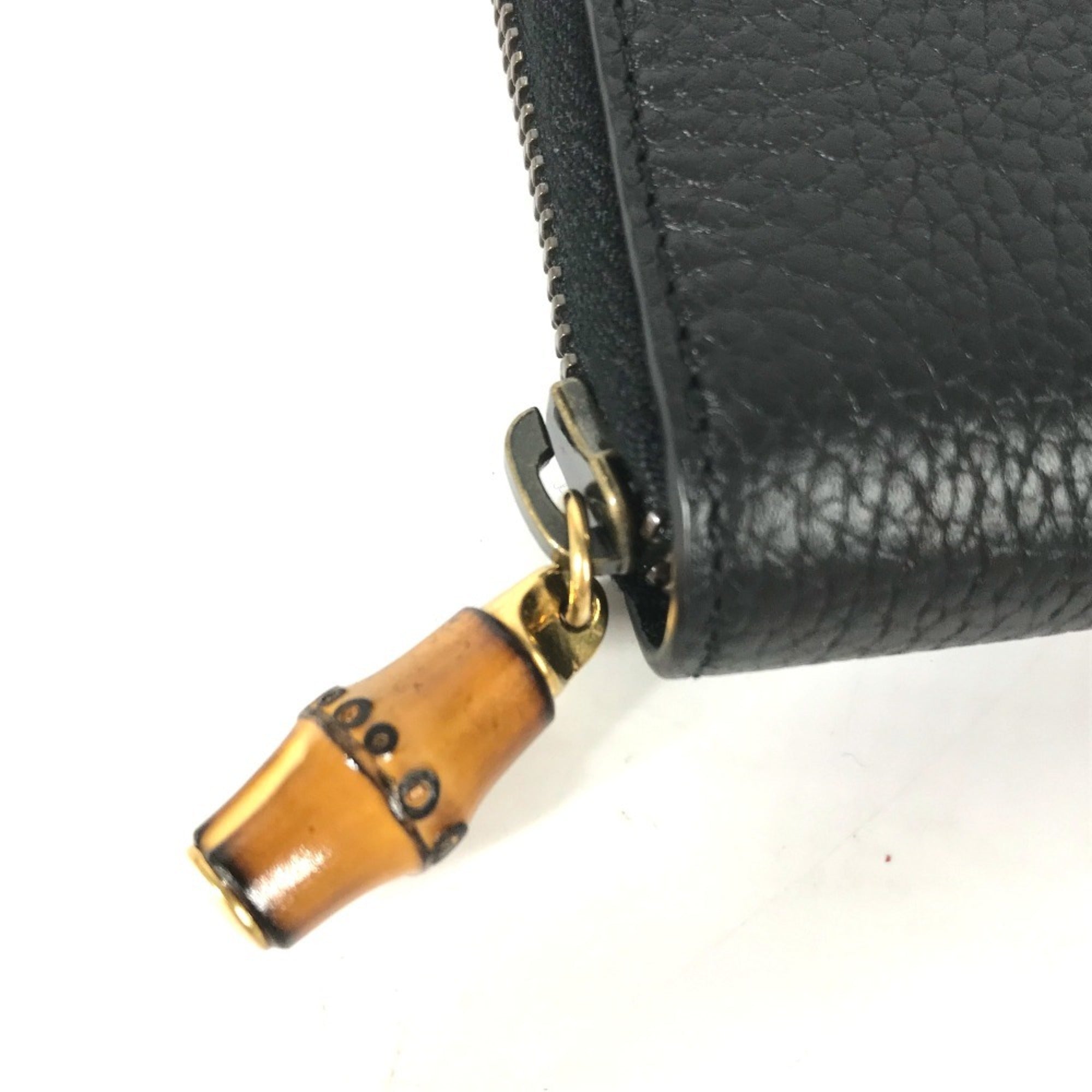 Gucci Navy Leather Long Wallet (Bi-Fold) (Pre-Owned)