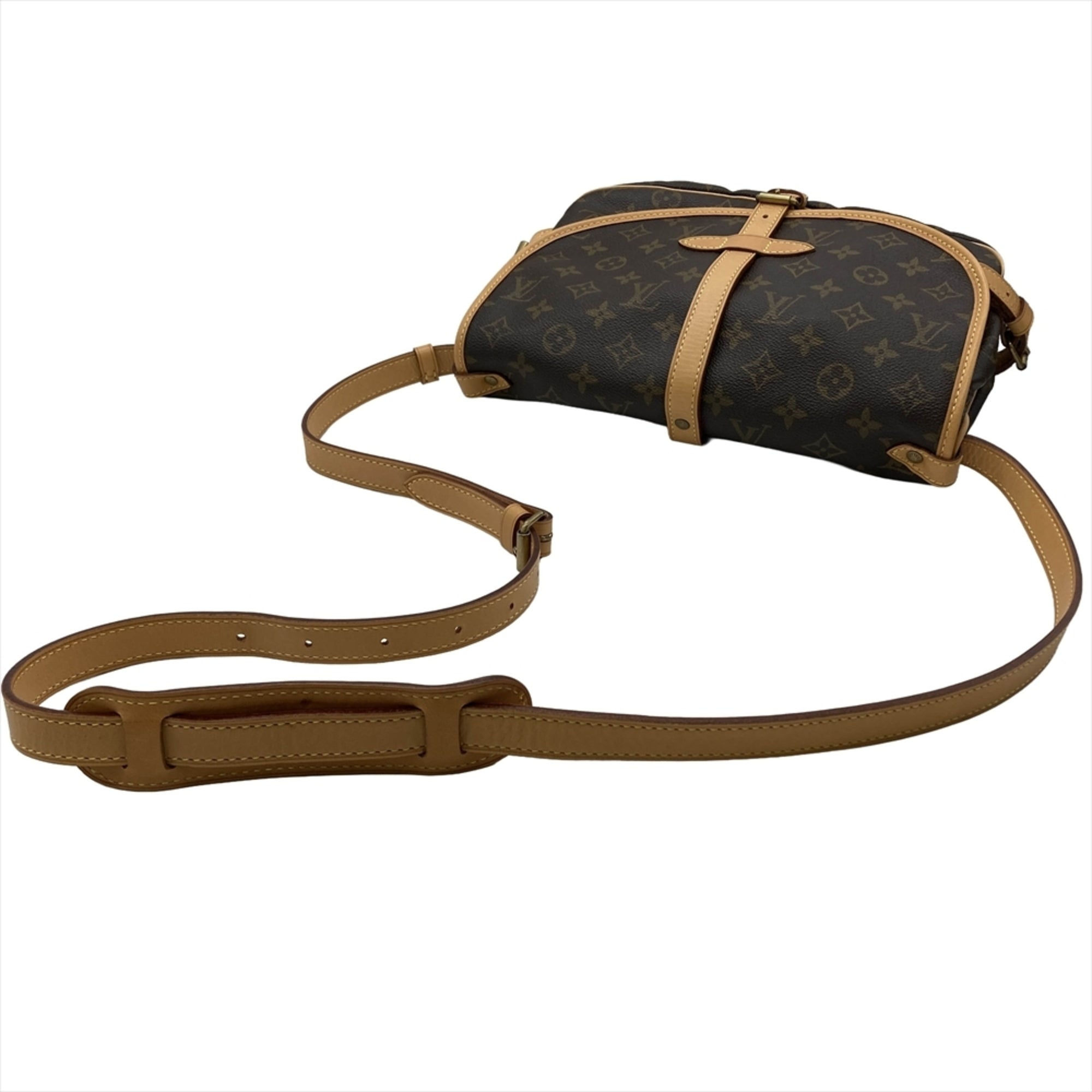 Louis Vuitton Brown Monogram Canvas Shoulder Bag (Pre-Owned)