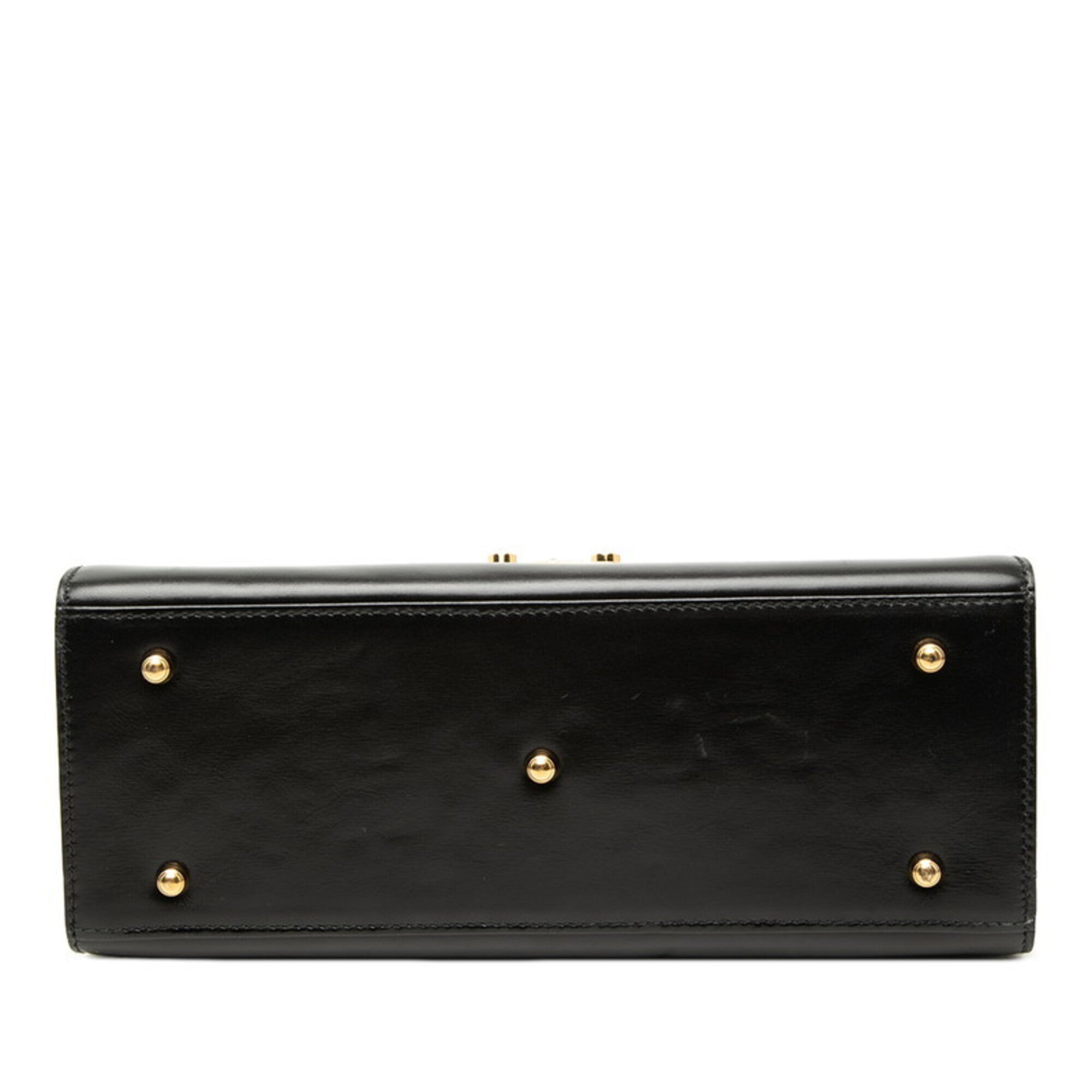 Gucci Black Leather Handbag (Pre-Owned)