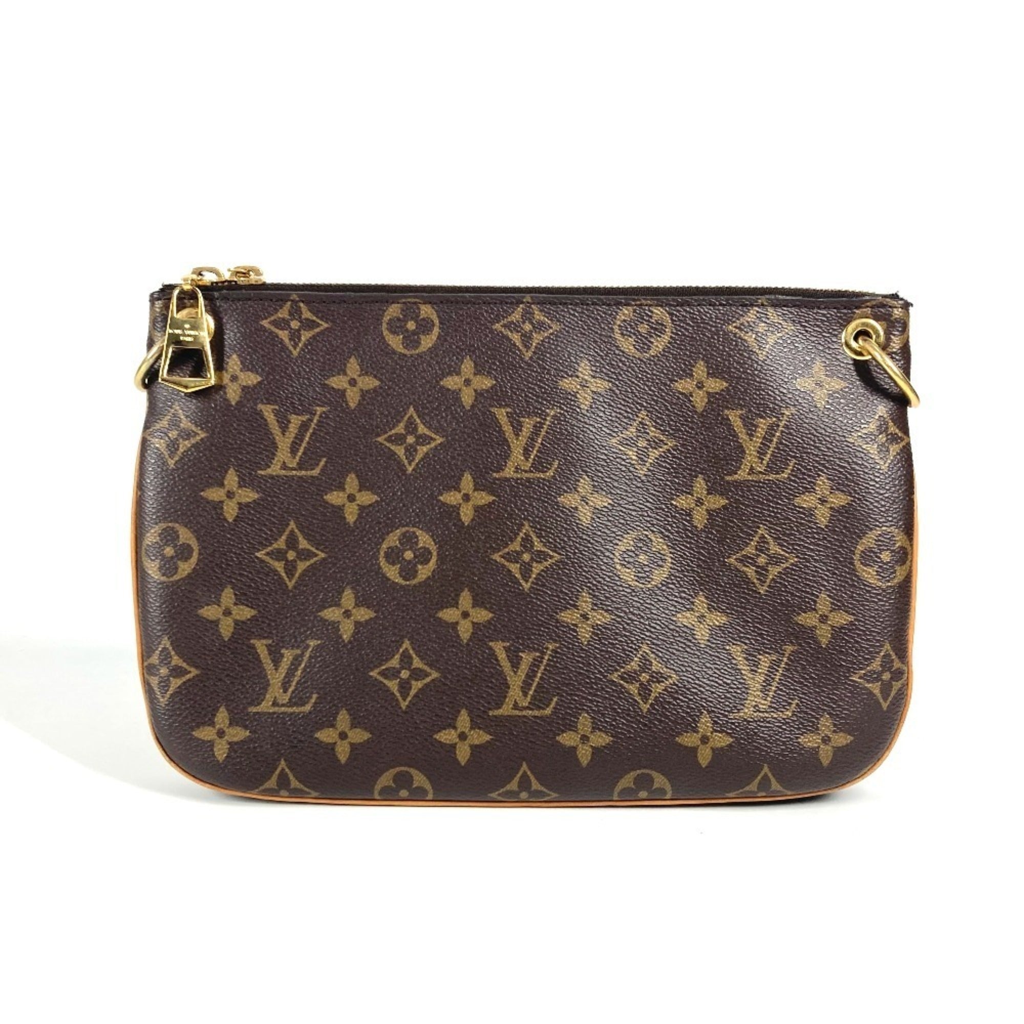 Louis Vuitton Brown Monogram Pink Monogram Pochette Shoulder Bag (Pre-Owned)