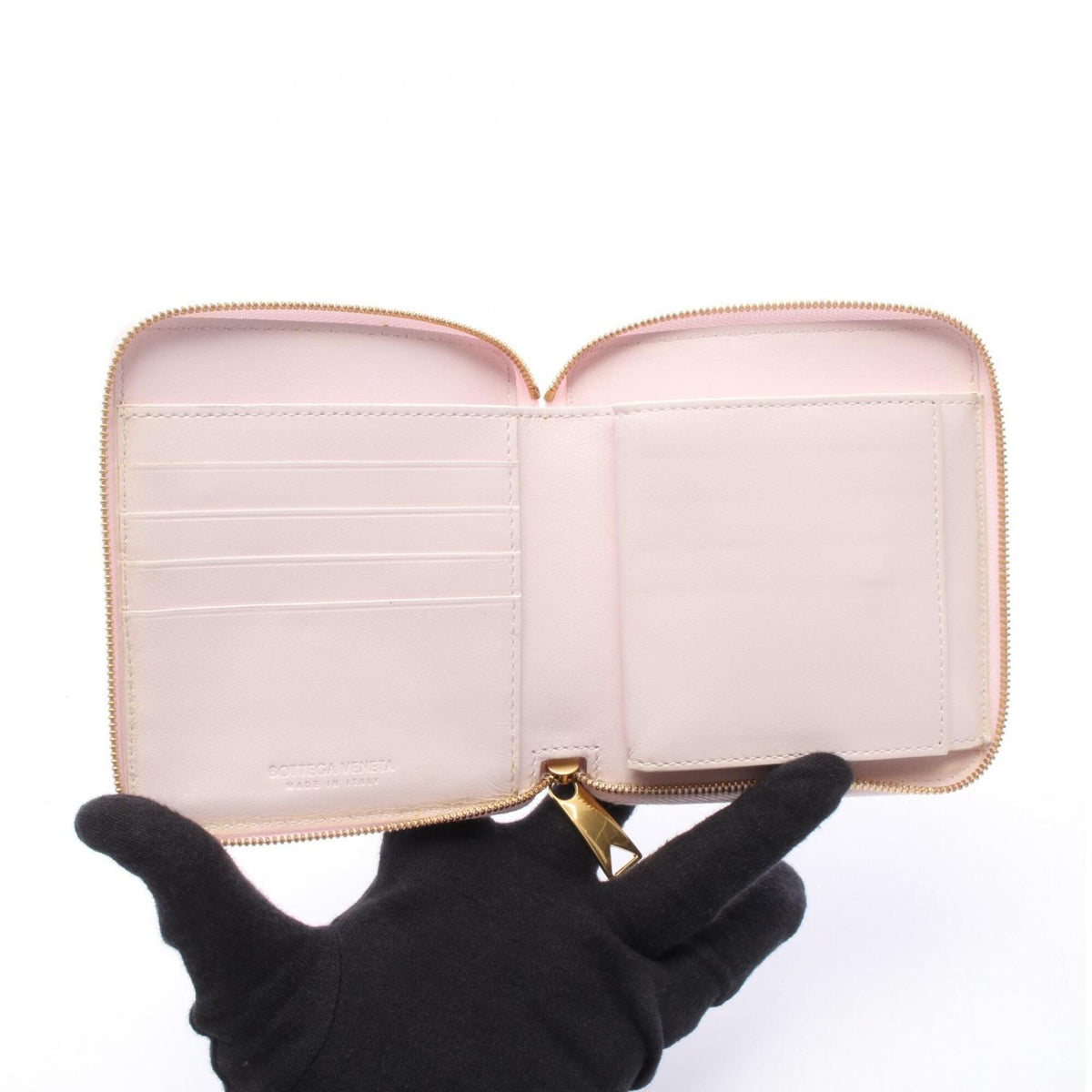 Bottega Veneta Pink Leather Wallet (Bi-Fold) (Pre-Owned)