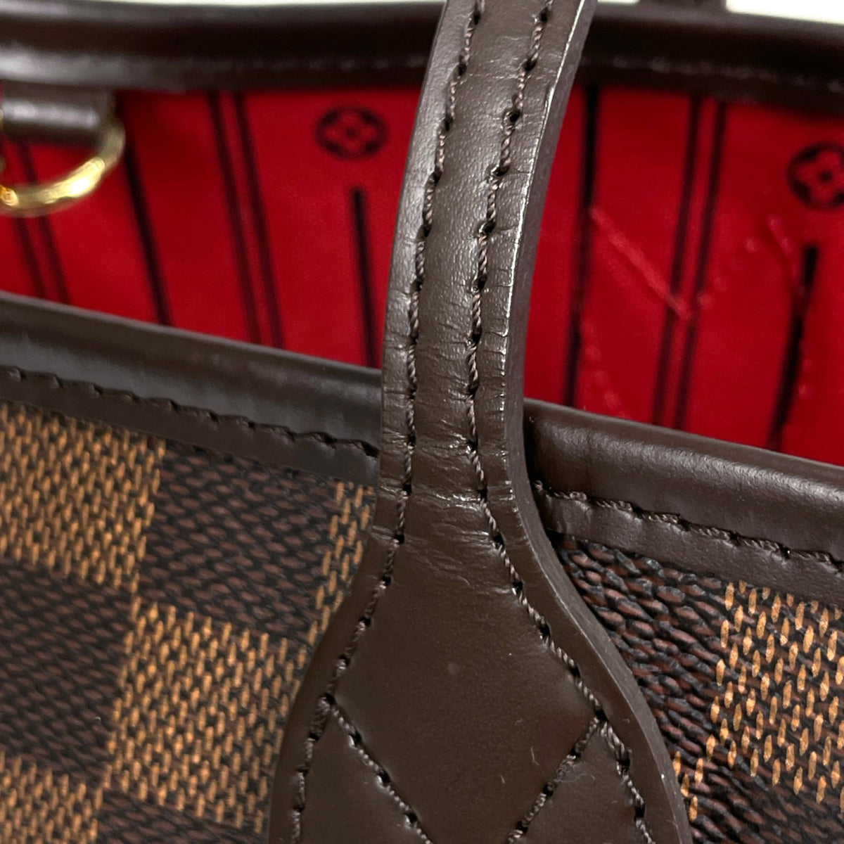 Louis Vuitton Brown Handbag Tote Bag (Pre-Owned)