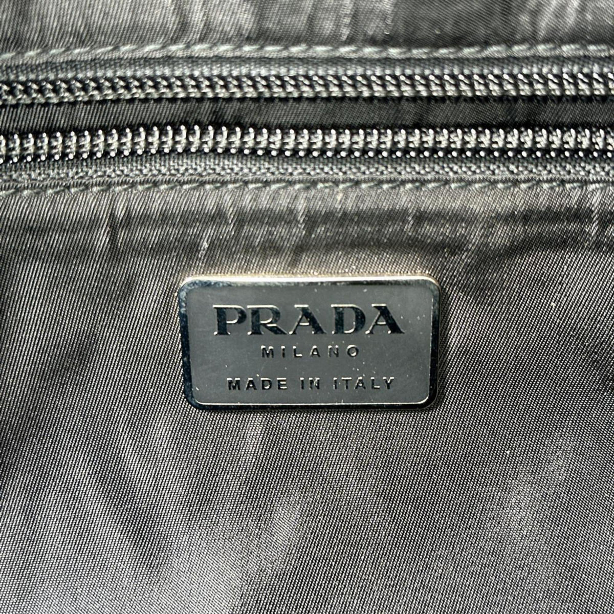 Prada Black Brown Nylon Handbag (Pre-Owned)