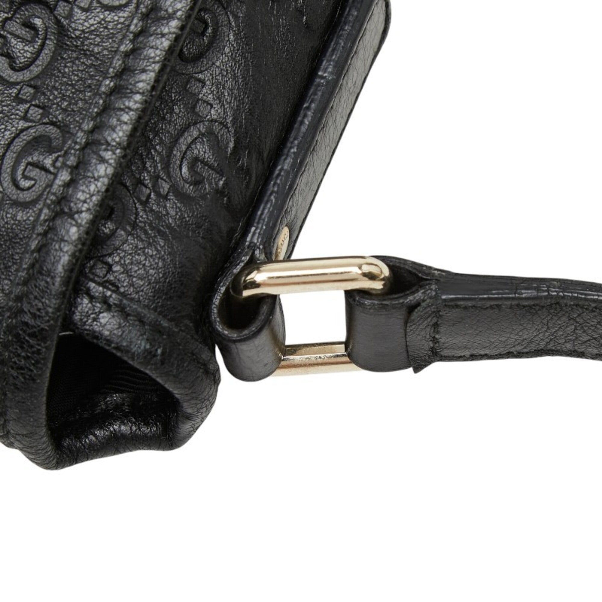 Gucci Black Pvc Leather Shoulder Bag (Pre-Owned)