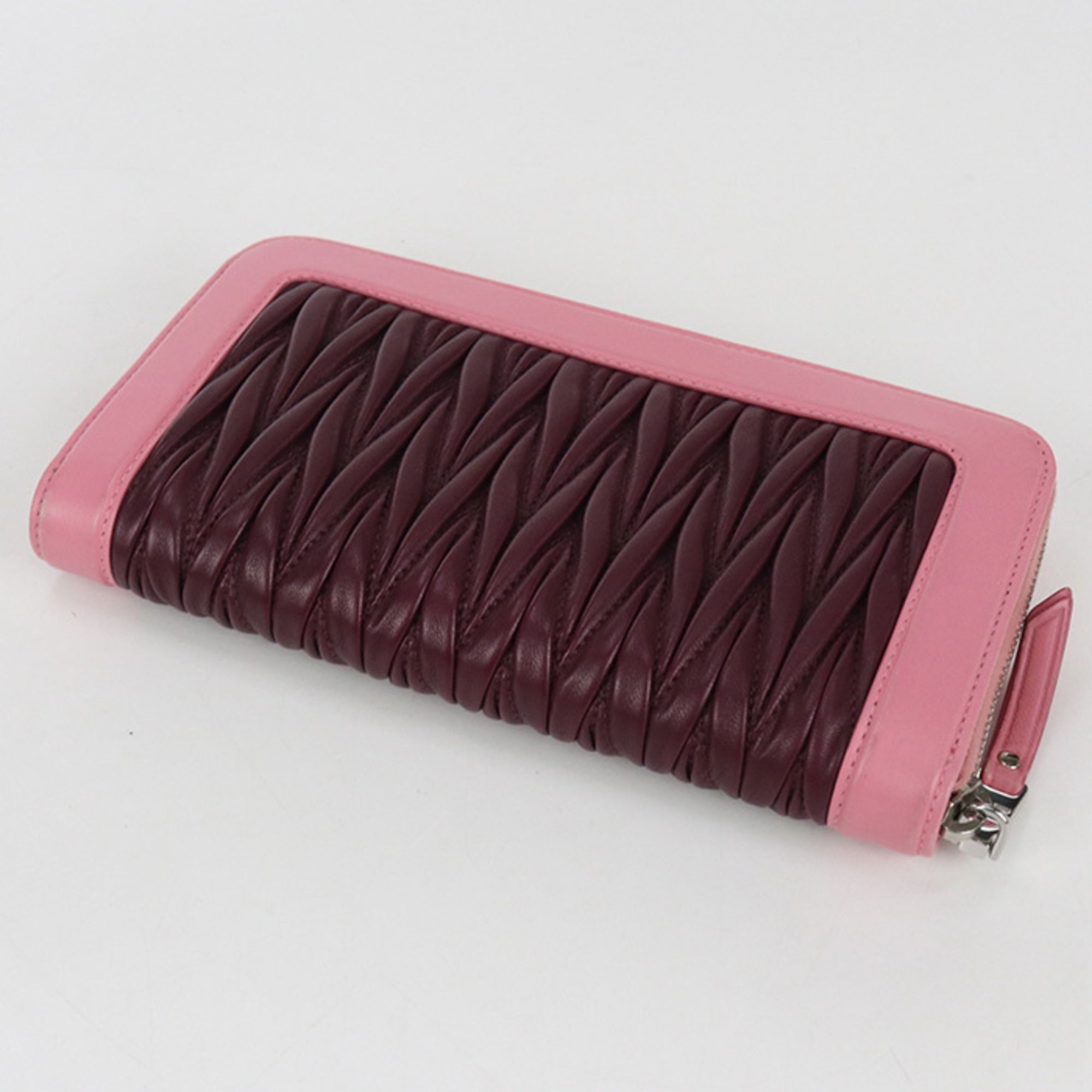 Miu Miu Matelasse Pink Coin Purse/Coin Case (Pre-Owned)