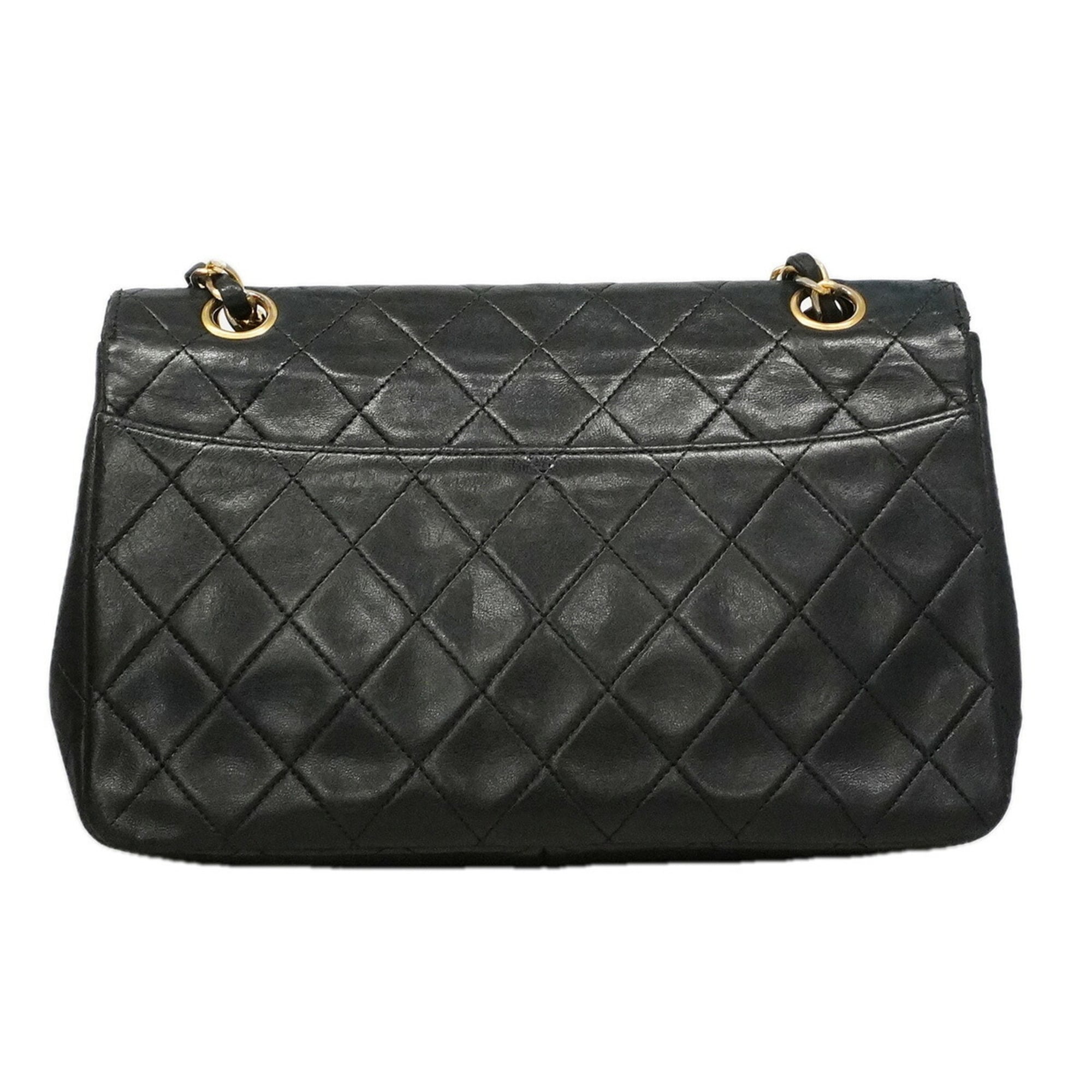 Chanel Black Leather Shoulder Bag (Pre-Owned)